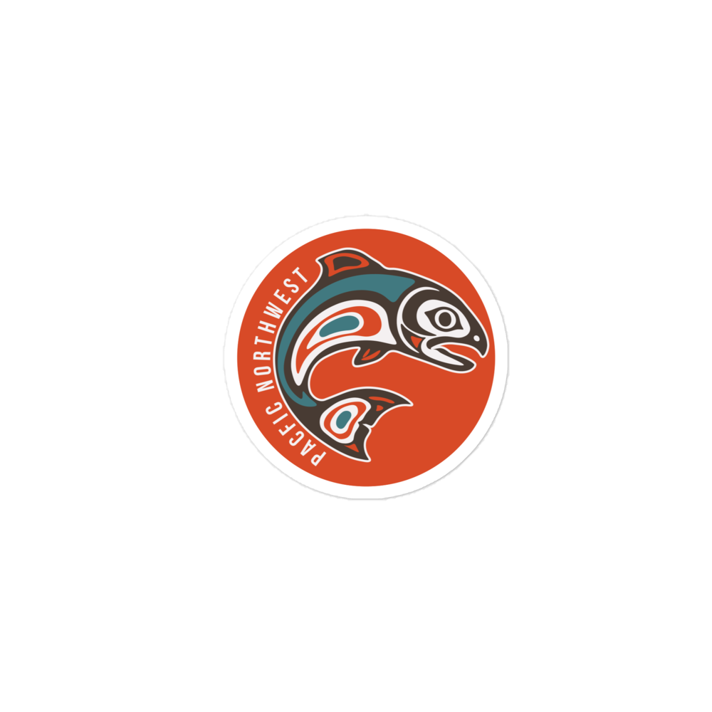 Pacific Northwest Native Salmon Sticker