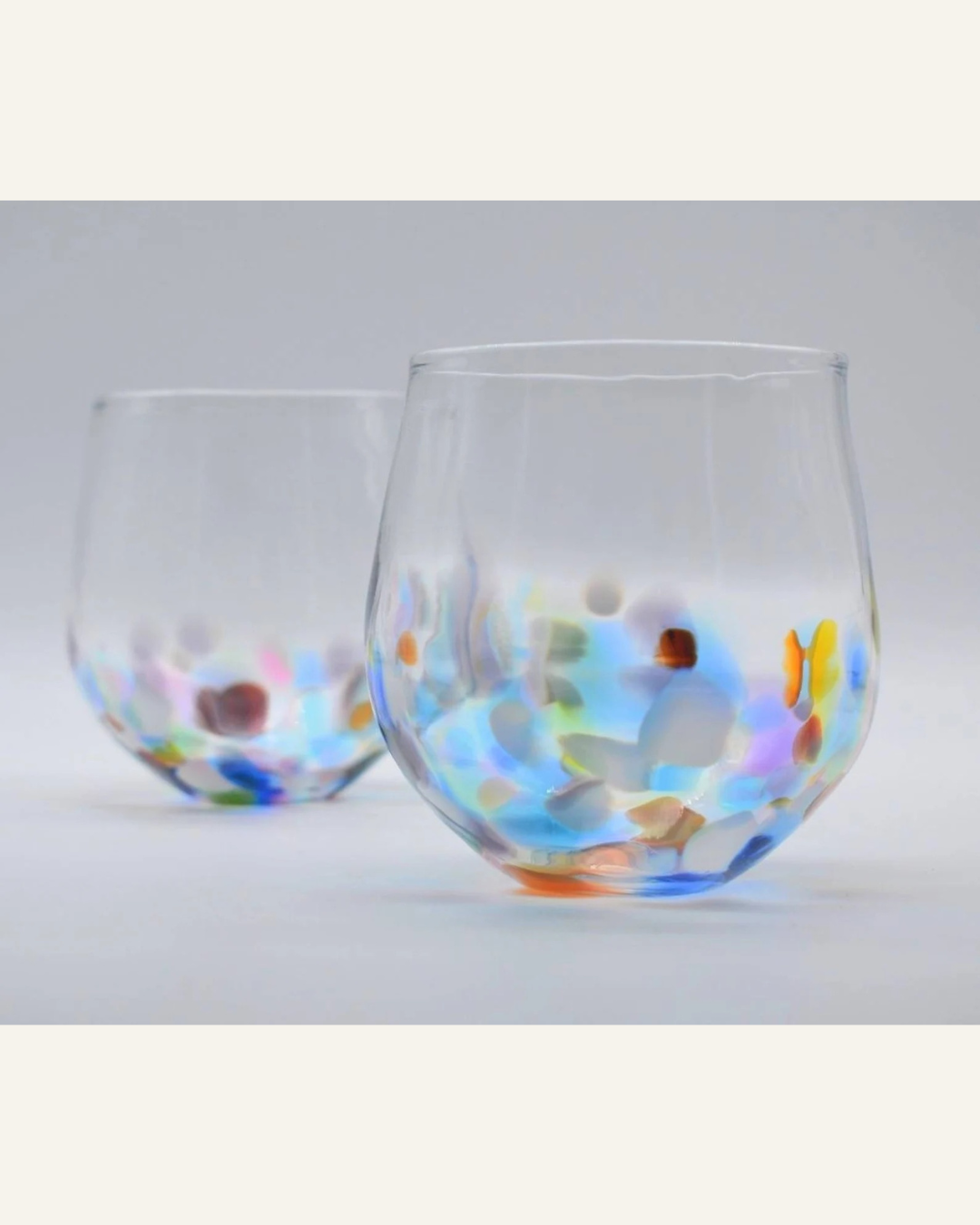 Elegant handblown wine glasses for entertaining and gifting