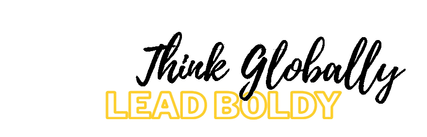 Graphic of text for AGA online school reading: Learn Online, Think globally, Lead Boadly.