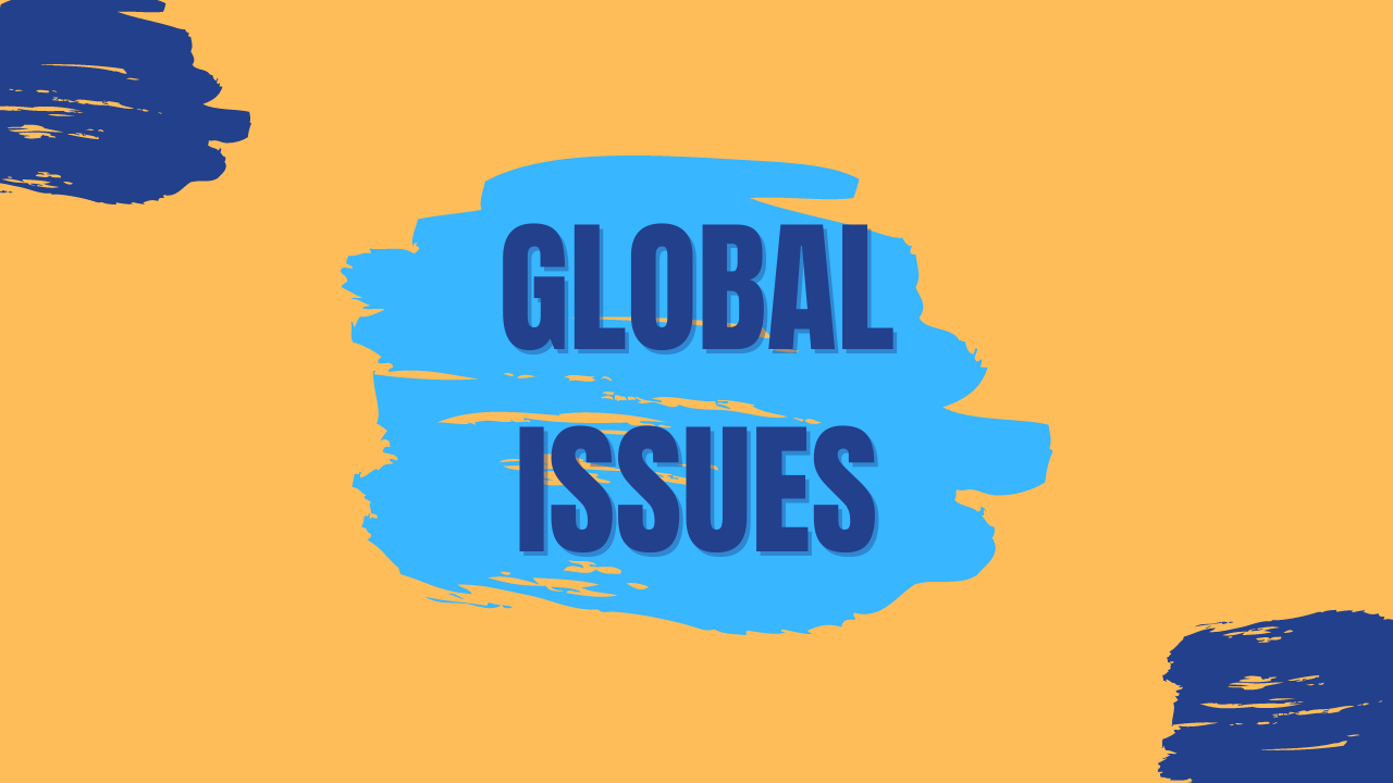 Graphic representing the global issues curriculum at Allbright Global Academy — an internationally minded online high school for students in Years 9 through 12