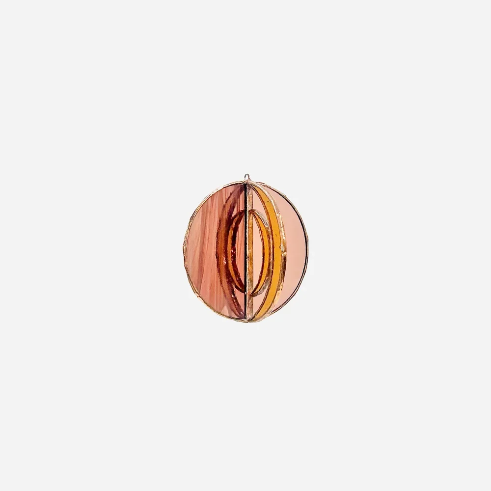 SMALL DOUBLE MOONS ORB - Purple & Yellow