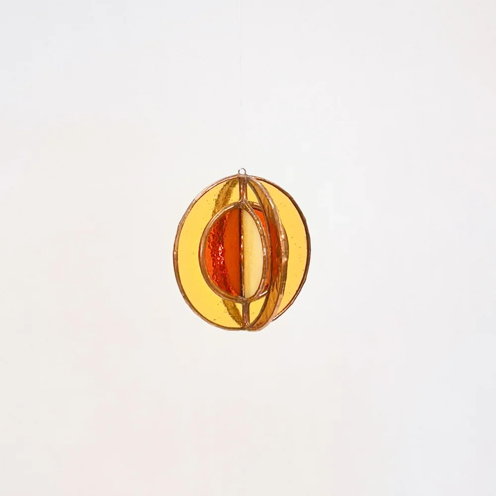 SMALL SUN/MOON ORB - Yellow & Purple