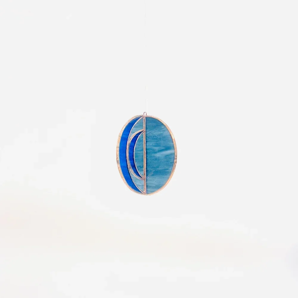 SMALL DOUBLE MOONS ORB - Indigo & Cobalt