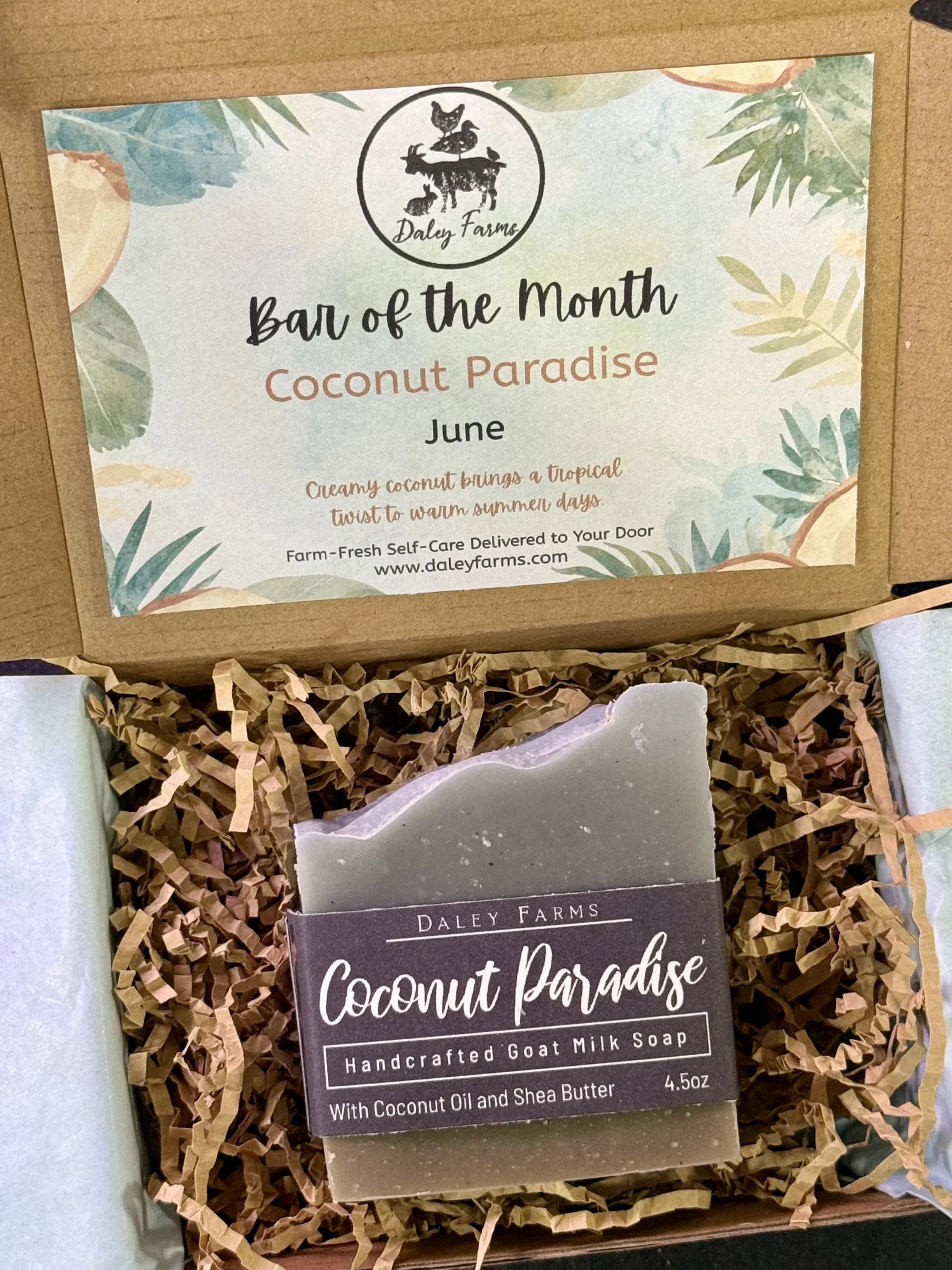 Goat Milk Soap Bar of the Month Subscription Box