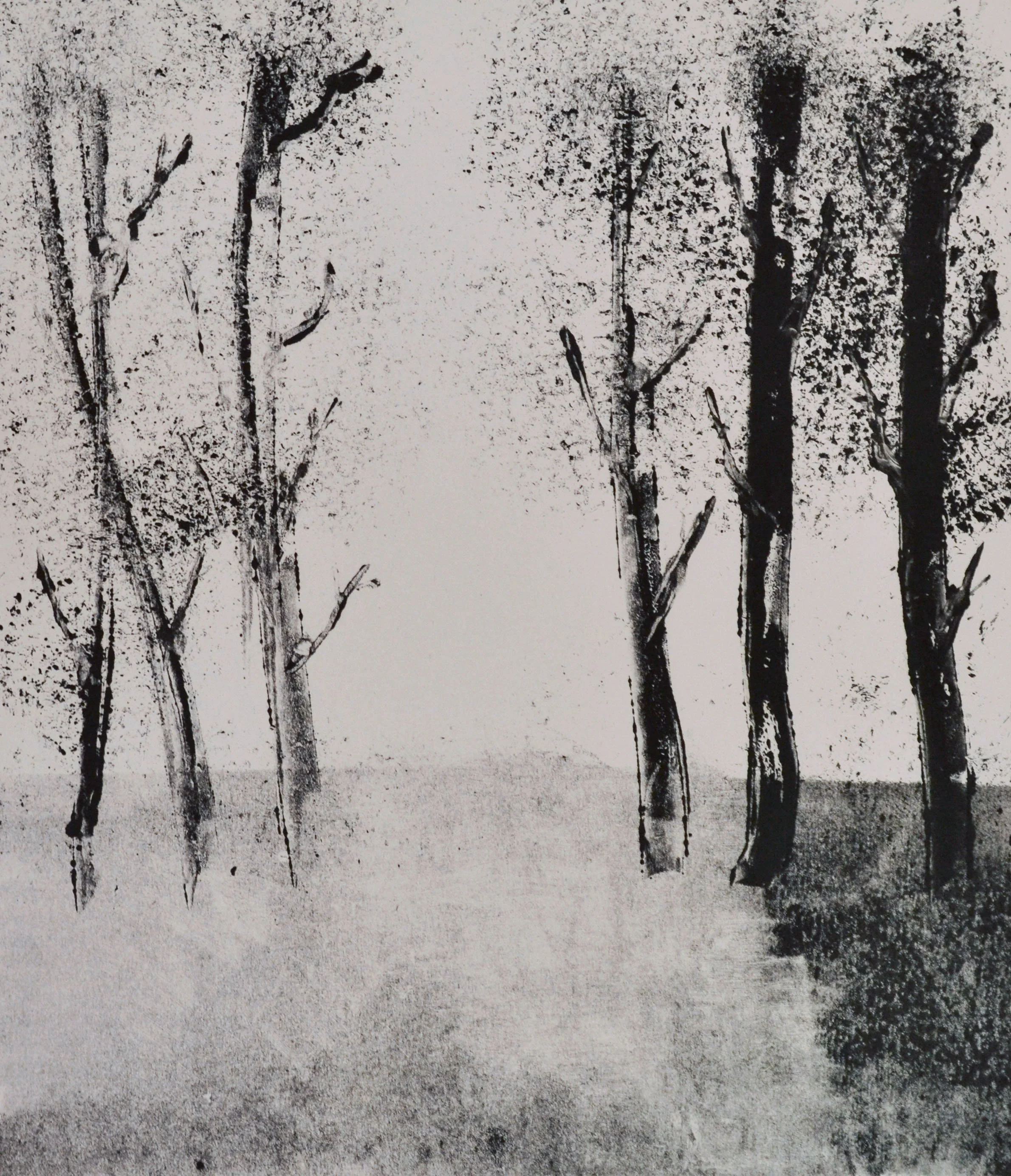 'The Clearing' | Monoprint | 2024