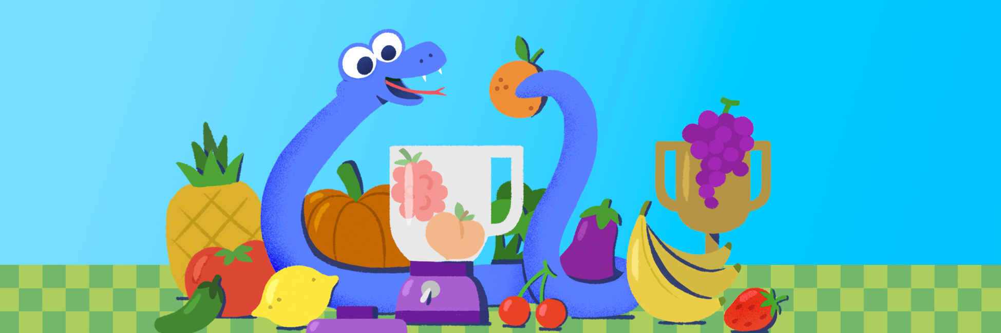 Banner for Google's popular game, Snake 