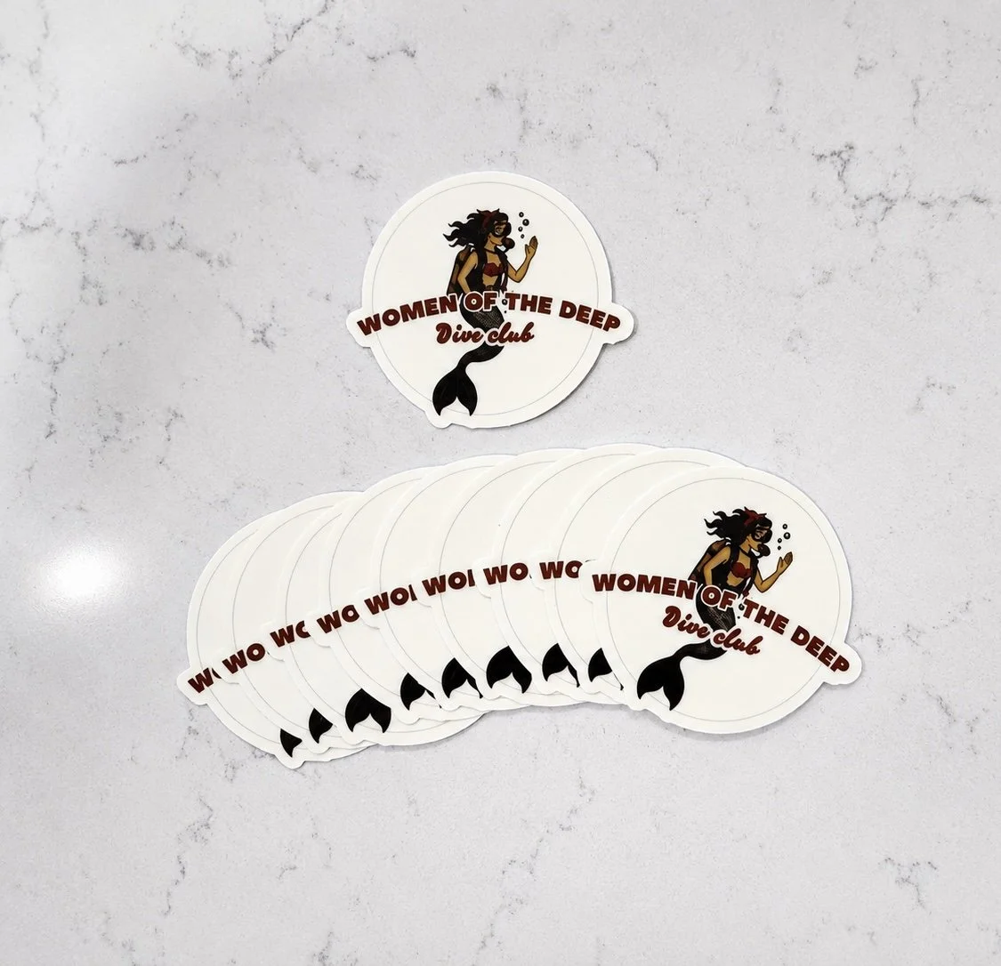 Women of the Deep Kiss Cut Sticker