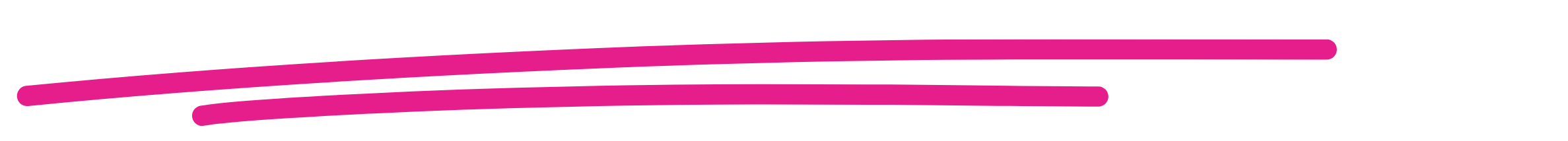 Drei pinke, gebogene Linien auf schwarzem Hintergrund.