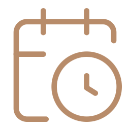 Ein Kalender mit einer Uhr darauf.