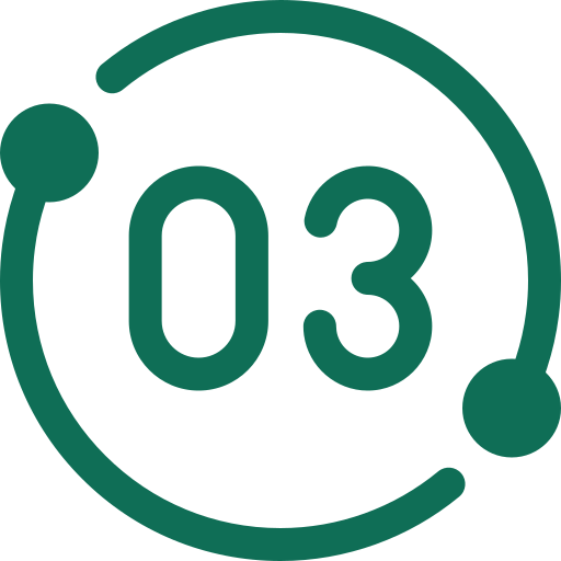 Route 03 road sign with arrow circle