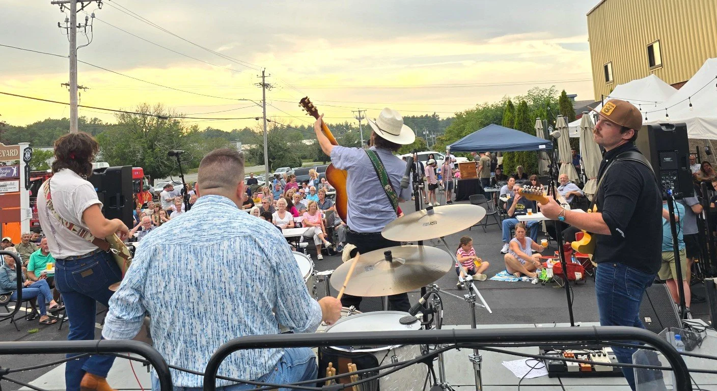 Ward Hayden & The Outliers on stage at a Music Alley event.