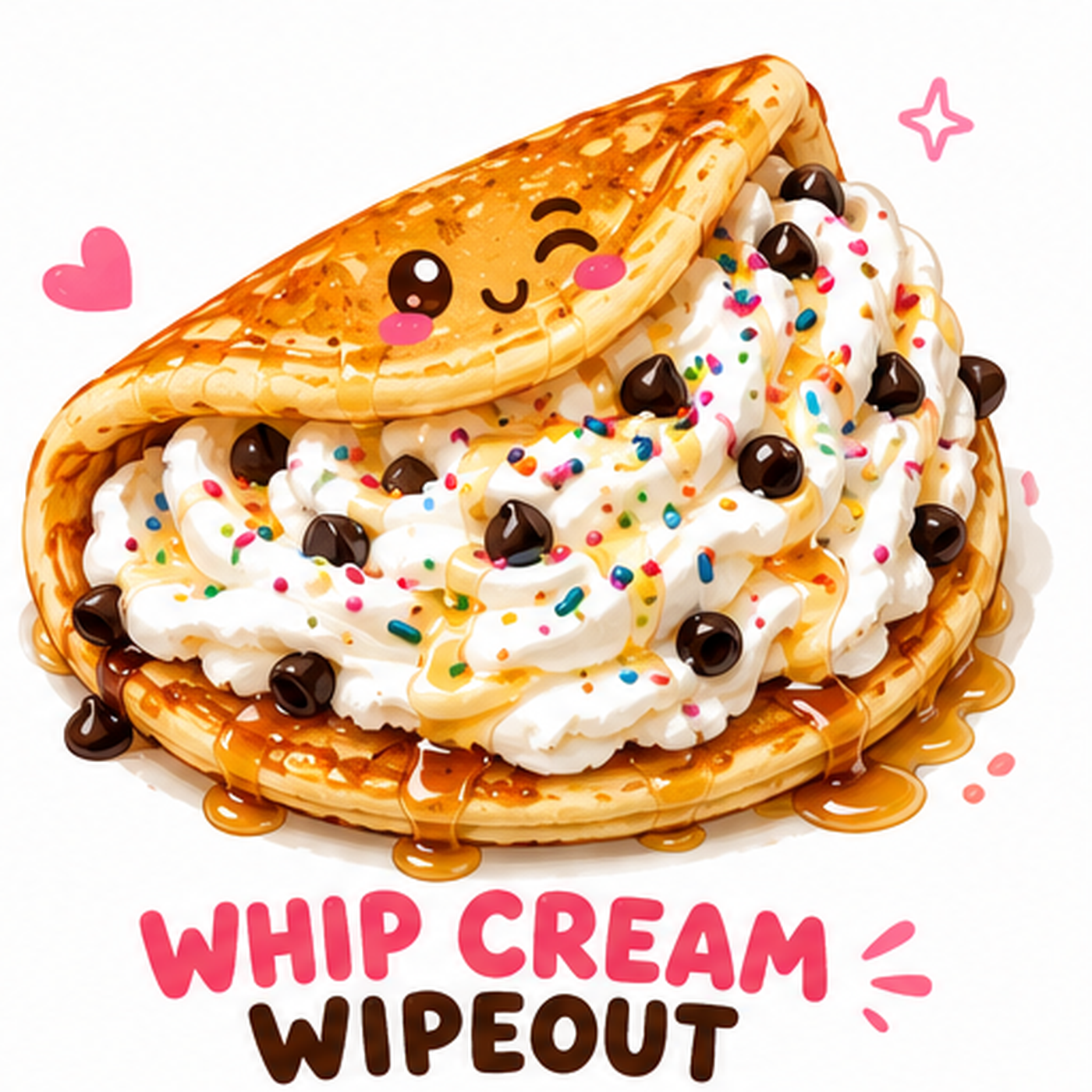 whip cream wipeout