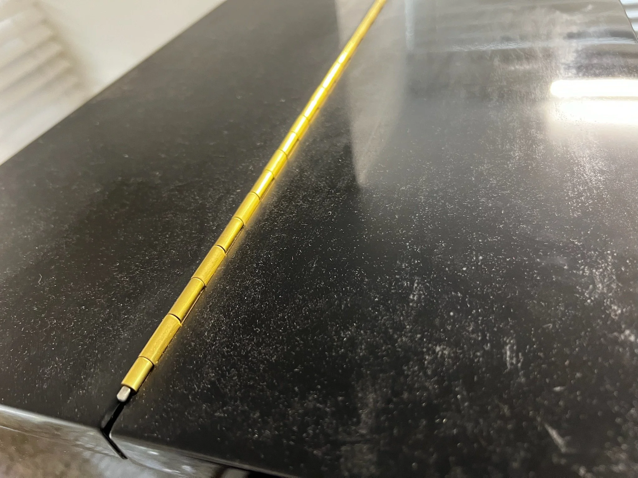 Residue from years of build up and improper cleaning supplies used 