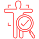 Icon representing genetic testing and diagnosis.