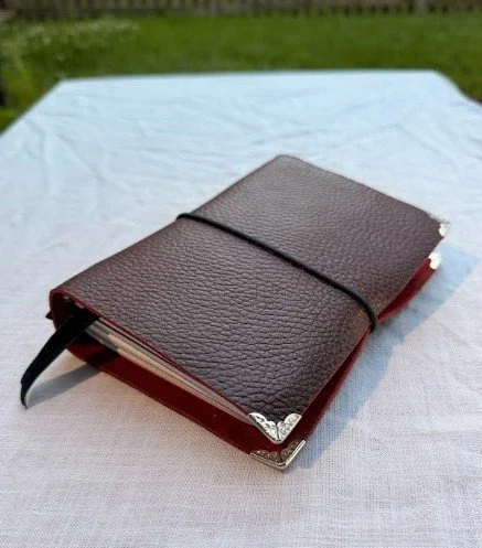 Red A6 Bifold Journal