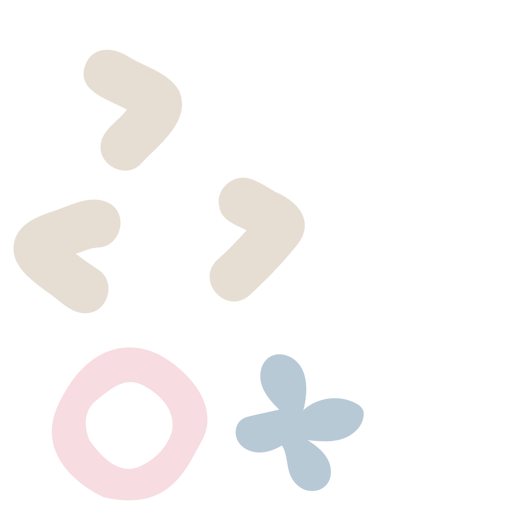 Abstract design with multicolored shapes and black background for website for speech pathologist offering online speech services.