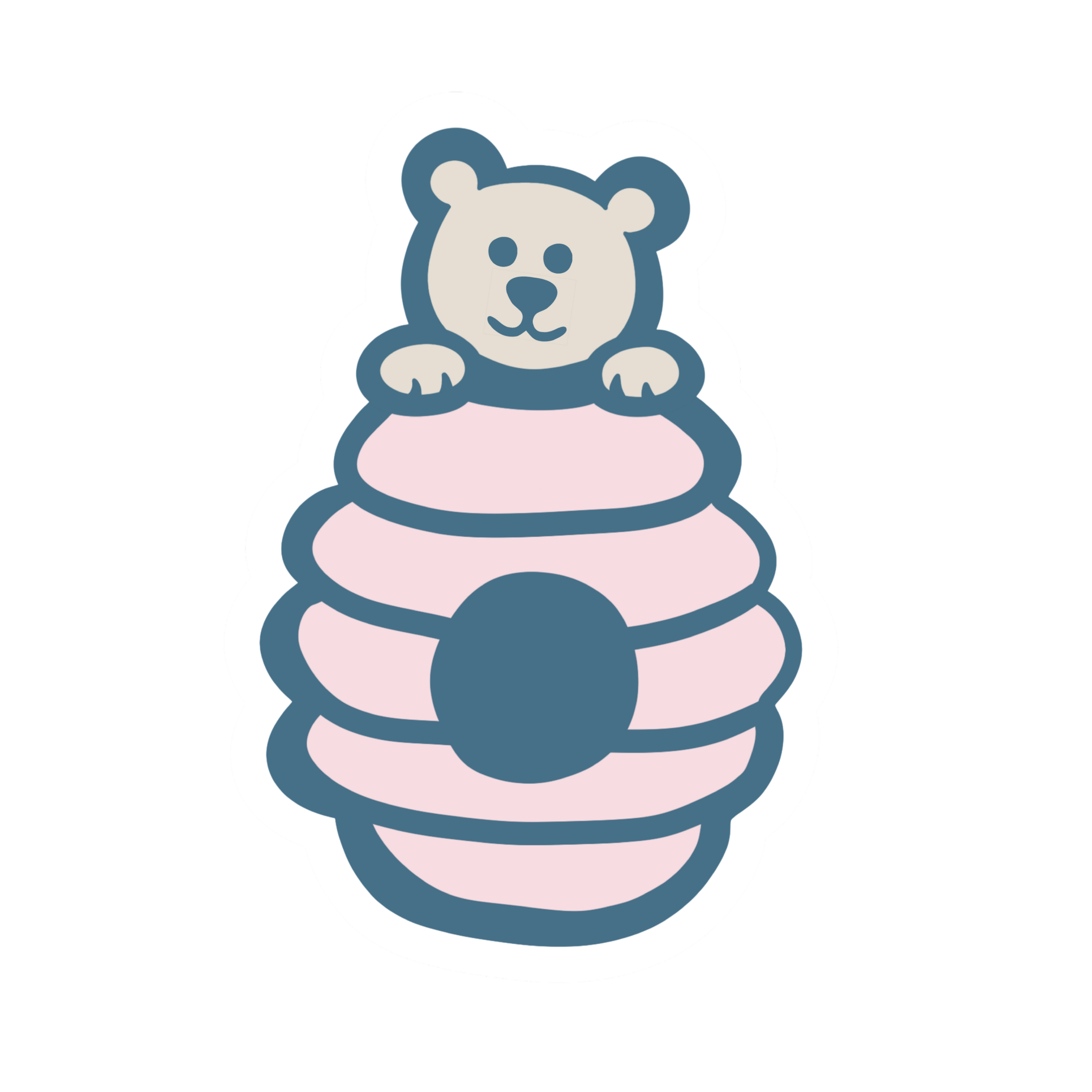 Honeycomb with bear sticker for Honeydrop Speech Therapy and Reading Therapy Services