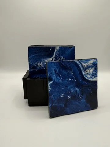 Blue Wave Coaster Set