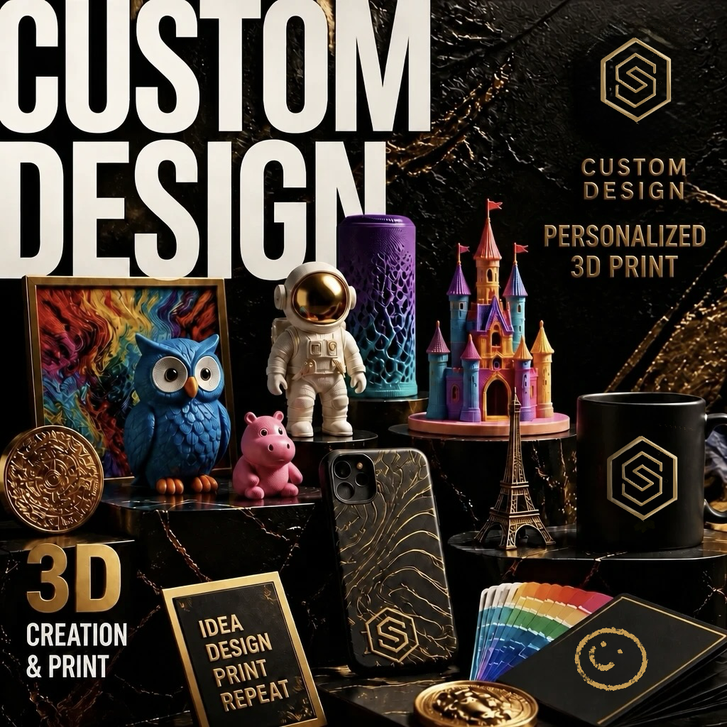 Custom Design Personalized 3D Prints
