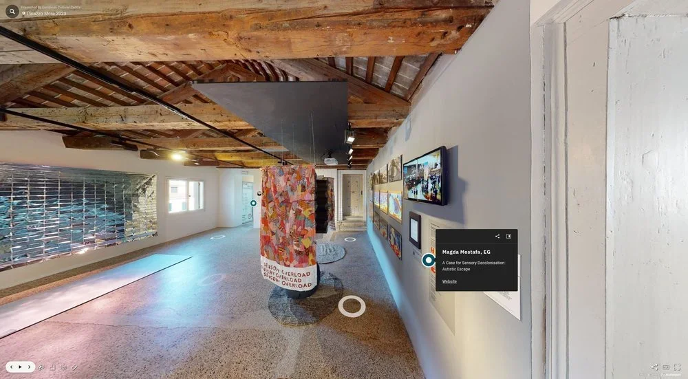 A Case for Sensory Decolonisation: Autistic Escape, European Cultural Centre, 2023, a 360 virtual tour at the Palazzo Mora, Venice, Italy.