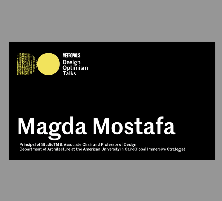 An interview on Design TV by Sandow, Design Optimism Talks, Magda Mostafa 