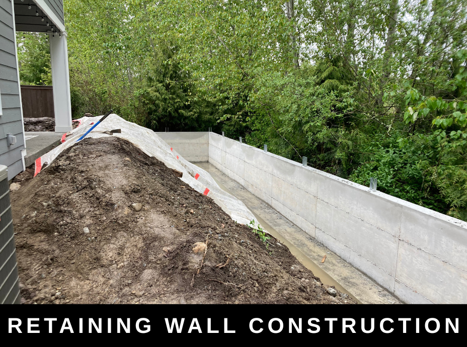 RETAINING WALL CONSTRUCTION