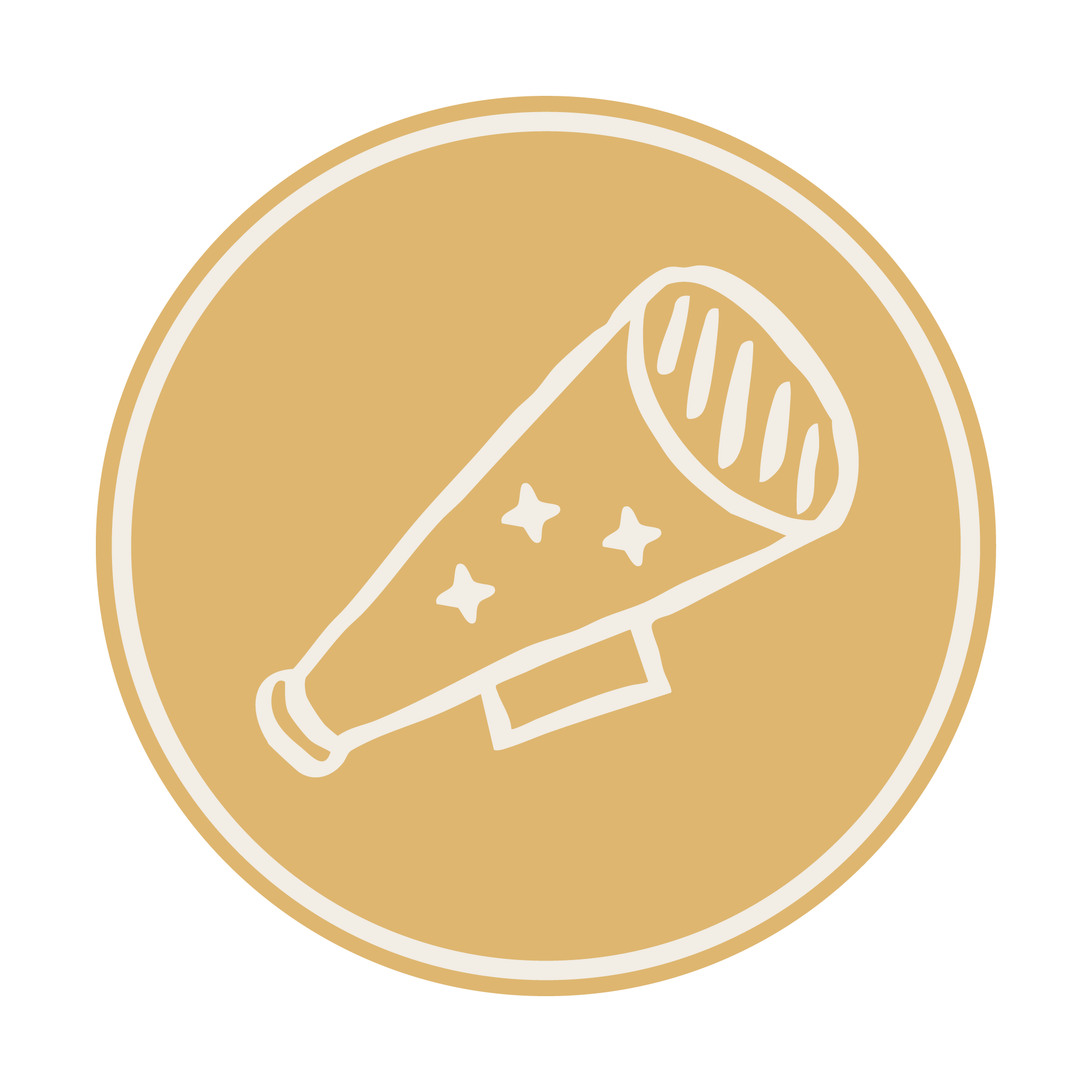 Illustration of a megaphone with stars inside.