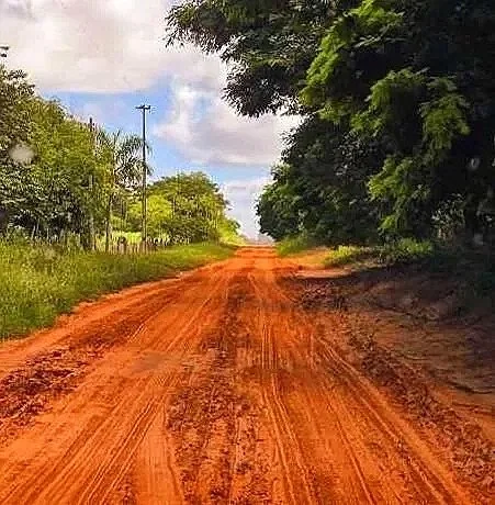 Paraguay is well known for their red clay roads.  Many of our characters in The Chaco Vendetta can be found on roads exactly like this one.