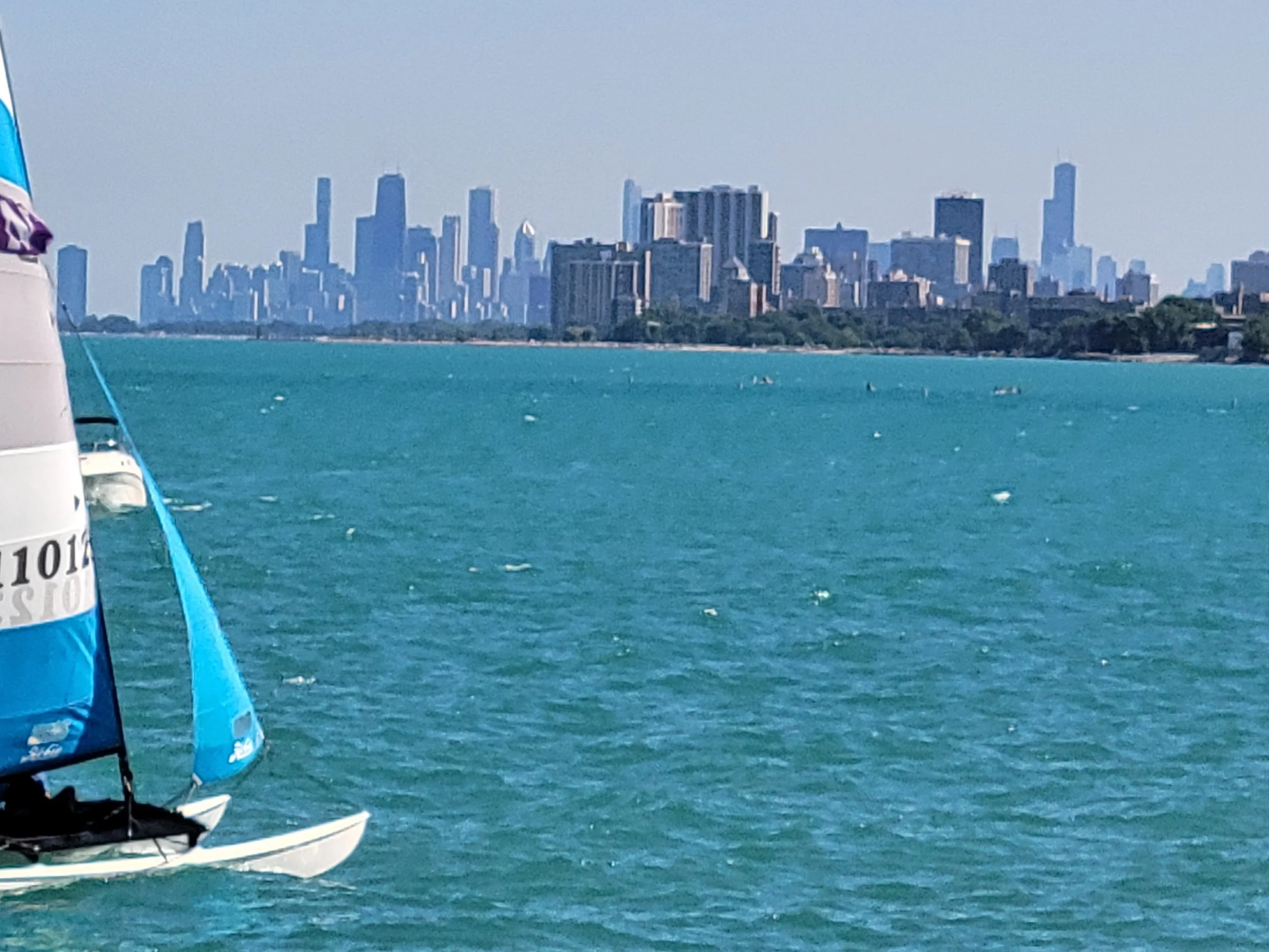 Chicago Skyline From Northwestern Univ
