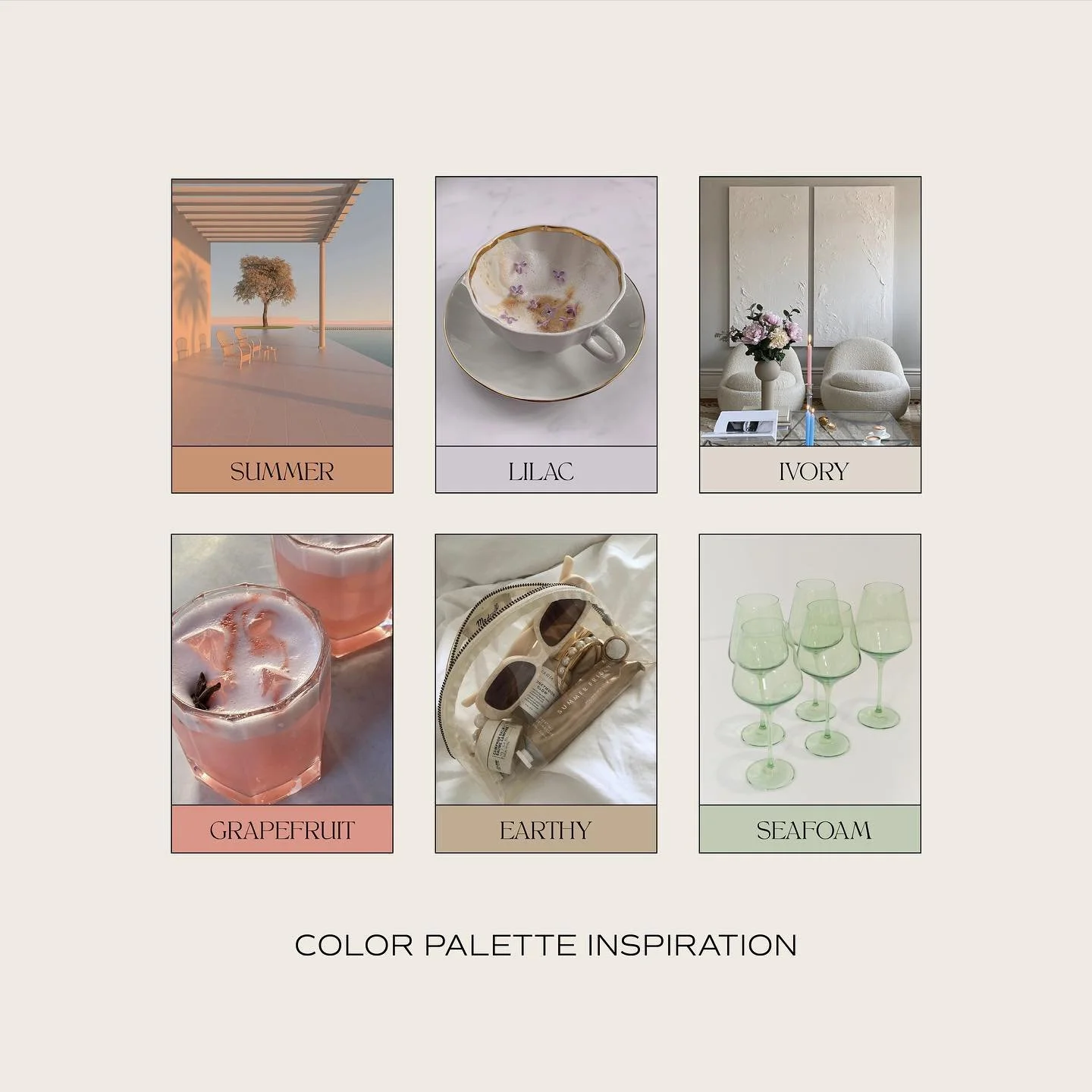 All of the summer vibes for this color palette ✨

.
.
.
.
#colorpalette #graphicdesign #graphicdesigner #branddesigner #branding #logodesign #colorpaletteinspiration #freelancedesigner #freelancedesign #atlanta #brandstrategy #moodboard #brandingdesi