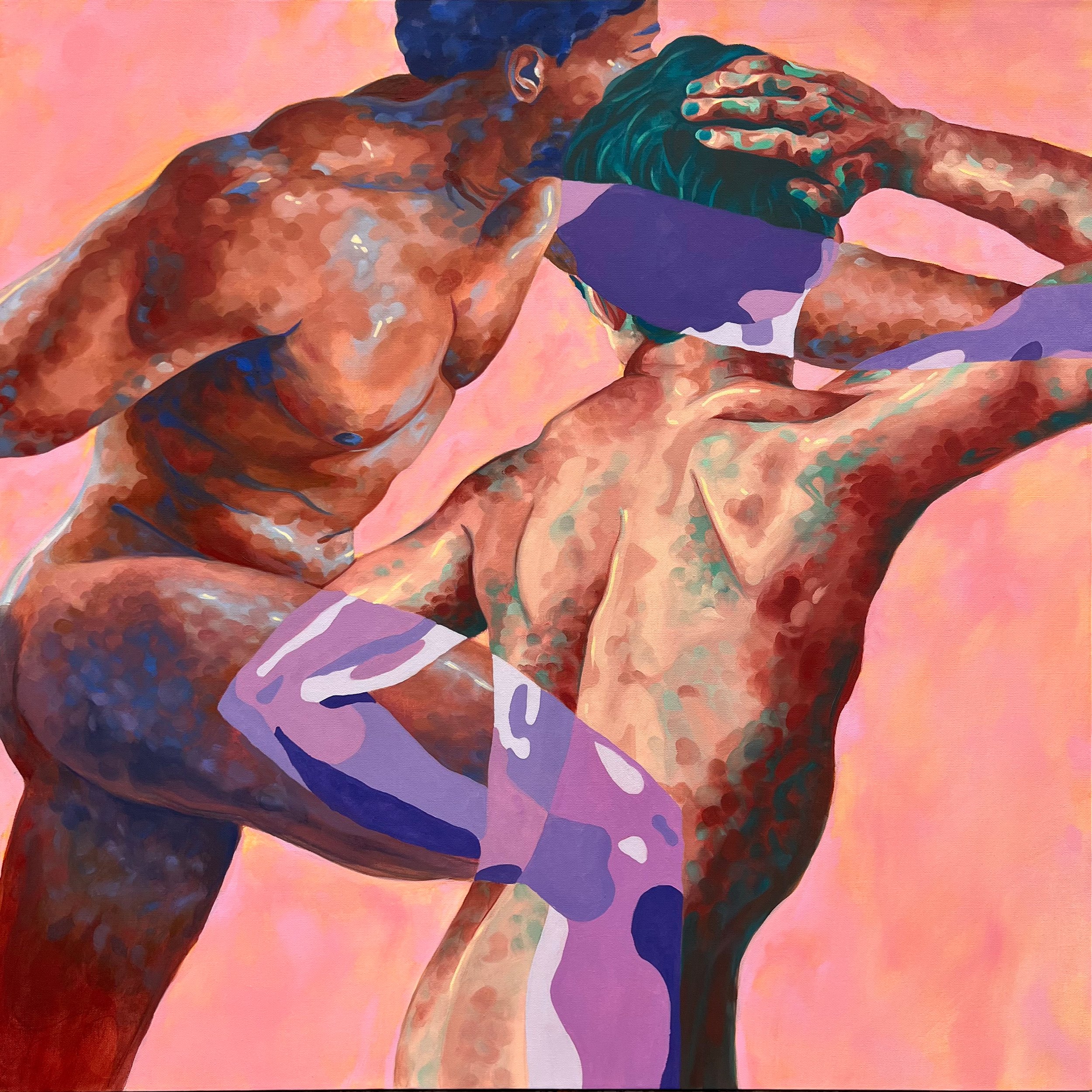 "Kindred," 2023, oil on canvas, 36" x 36"