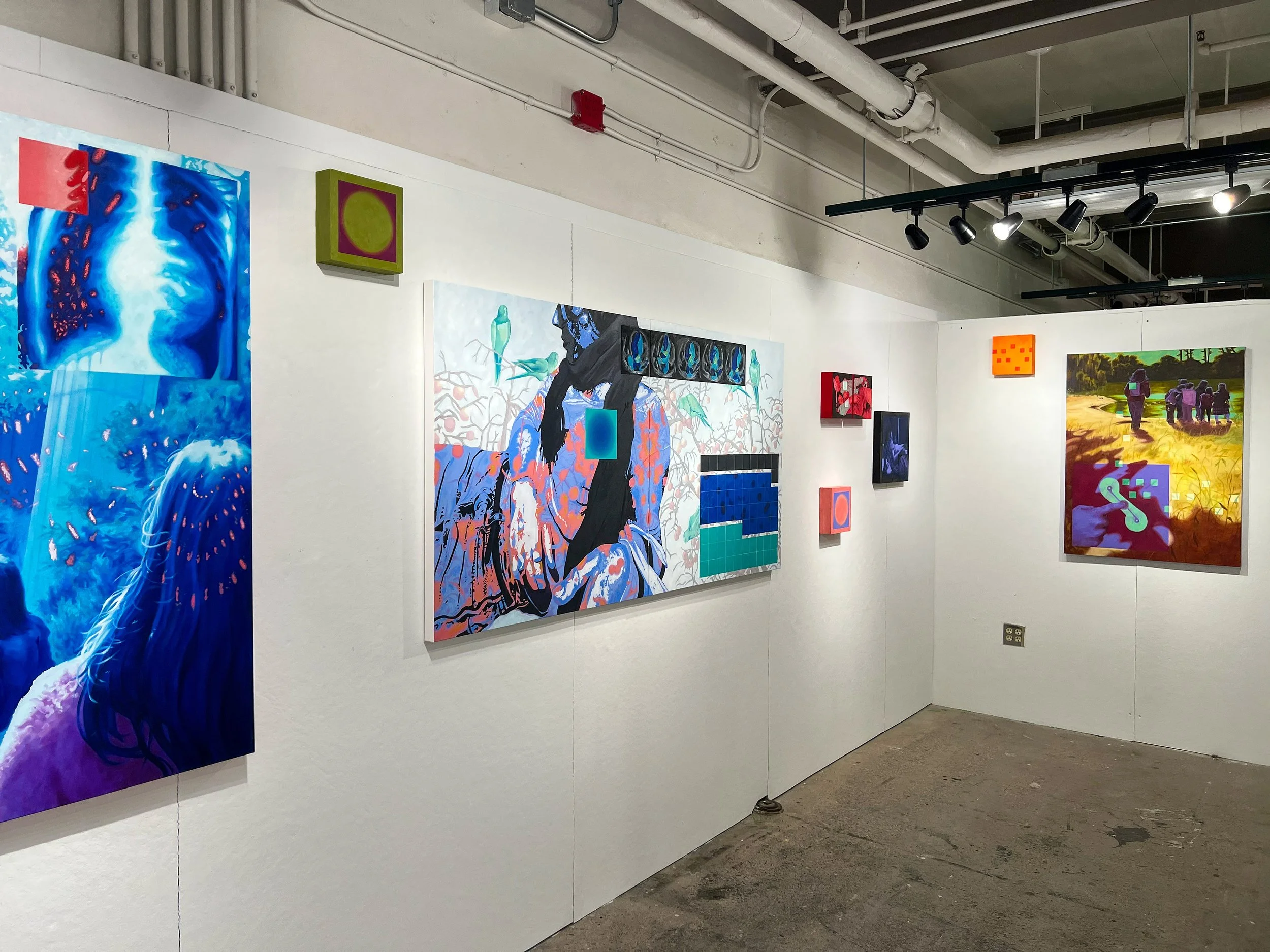 Installation images from Stamps School of Art & Design BFA capstone "Capacity", 2026.