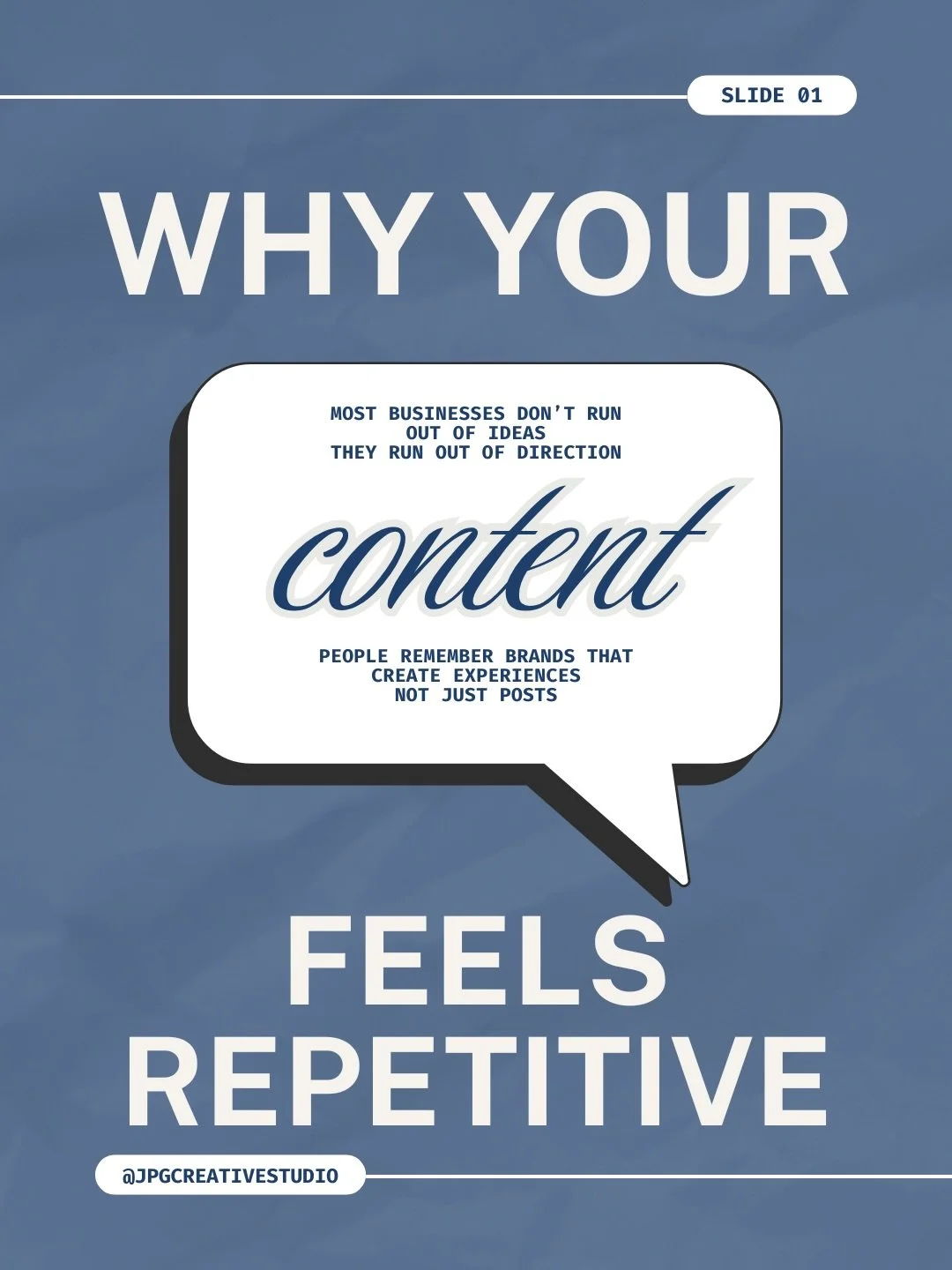 If your content feels repetitive, it&rsquo;s usually not because you&rsquo;ve run out of ideas, it&rsquo;s because there&rsquo;s no clear strategy behind what you&rsquo;re posting.

A lot of businesses fall into the cycle of posting the same type of 