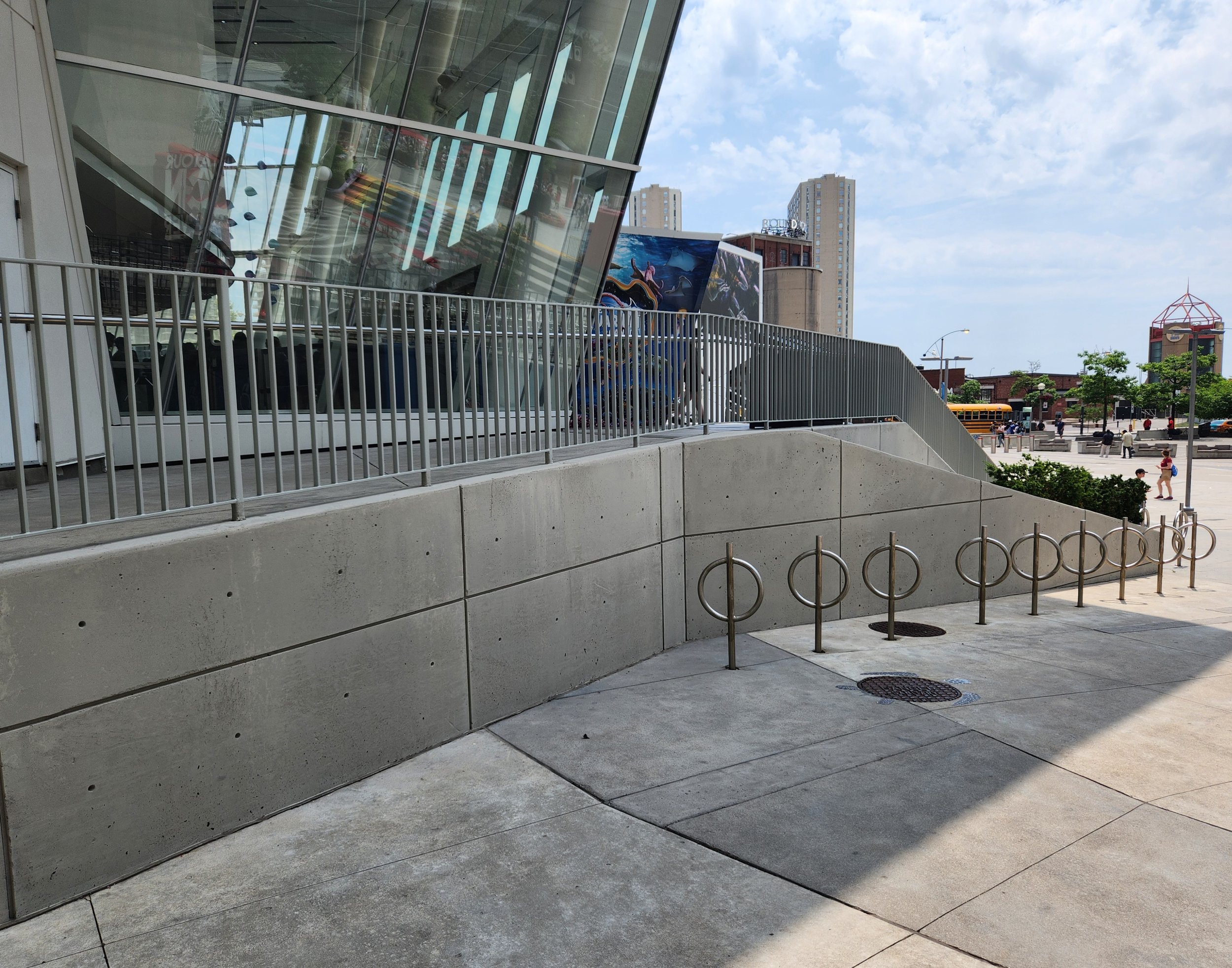 Commercial concrete surface after colour correction
