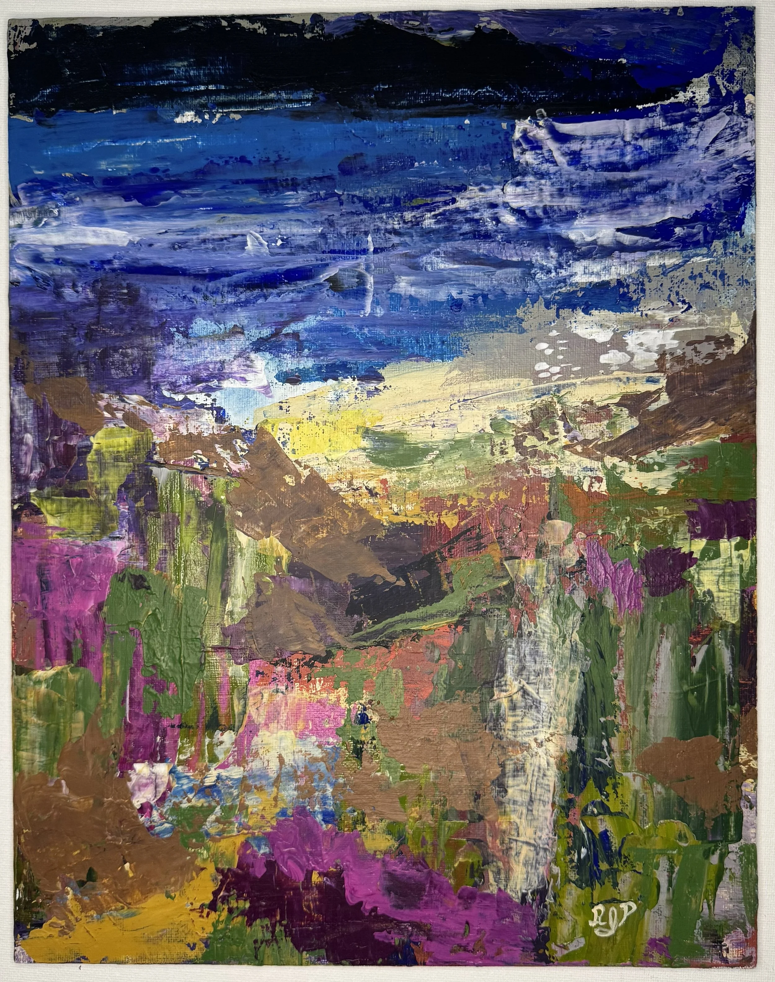 Dolomites or Desert, 2026, Acrylic on Canvas Board, 11x14, $250