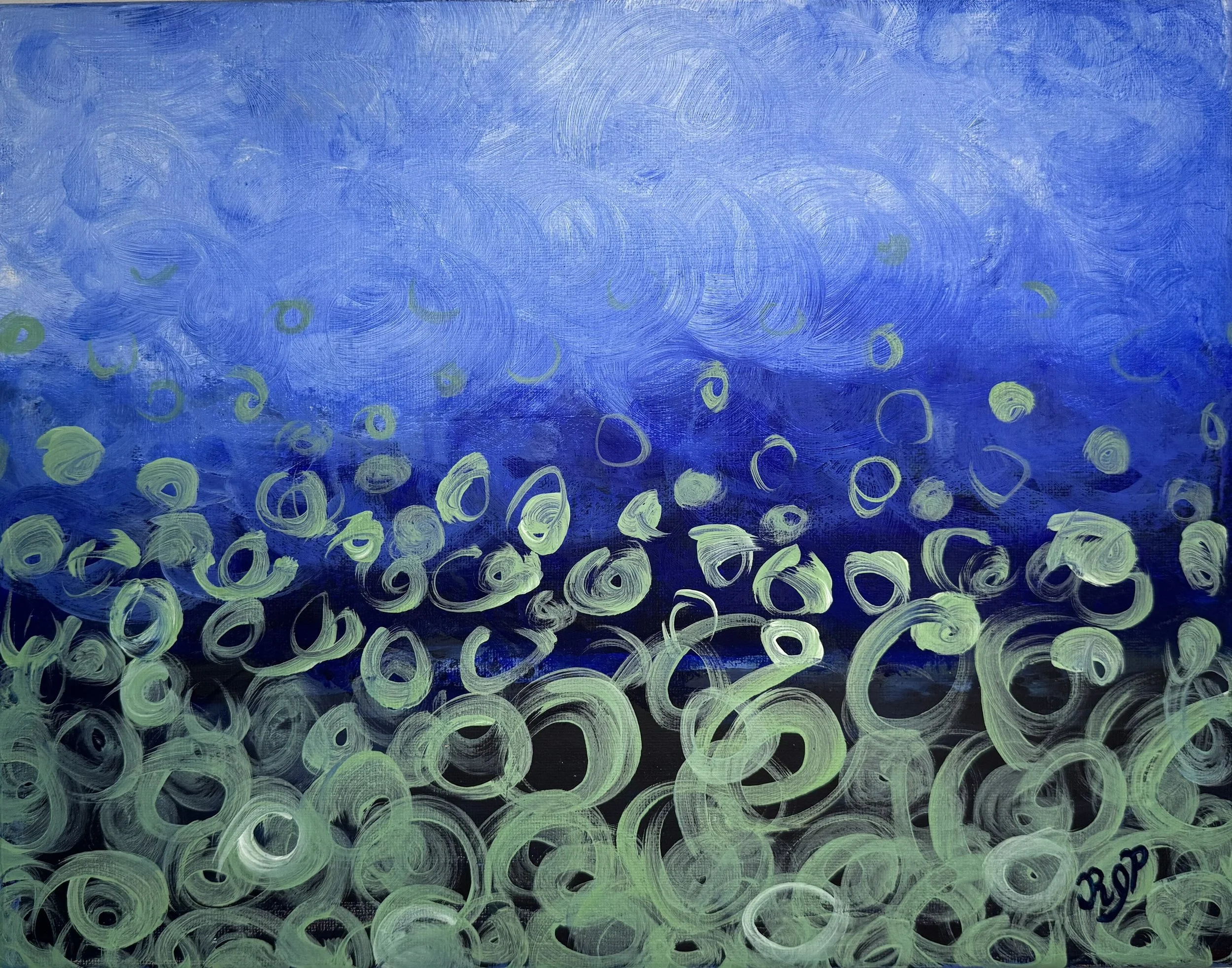 Life Cycle, 2026, Acrylic on Canvas, 14x11