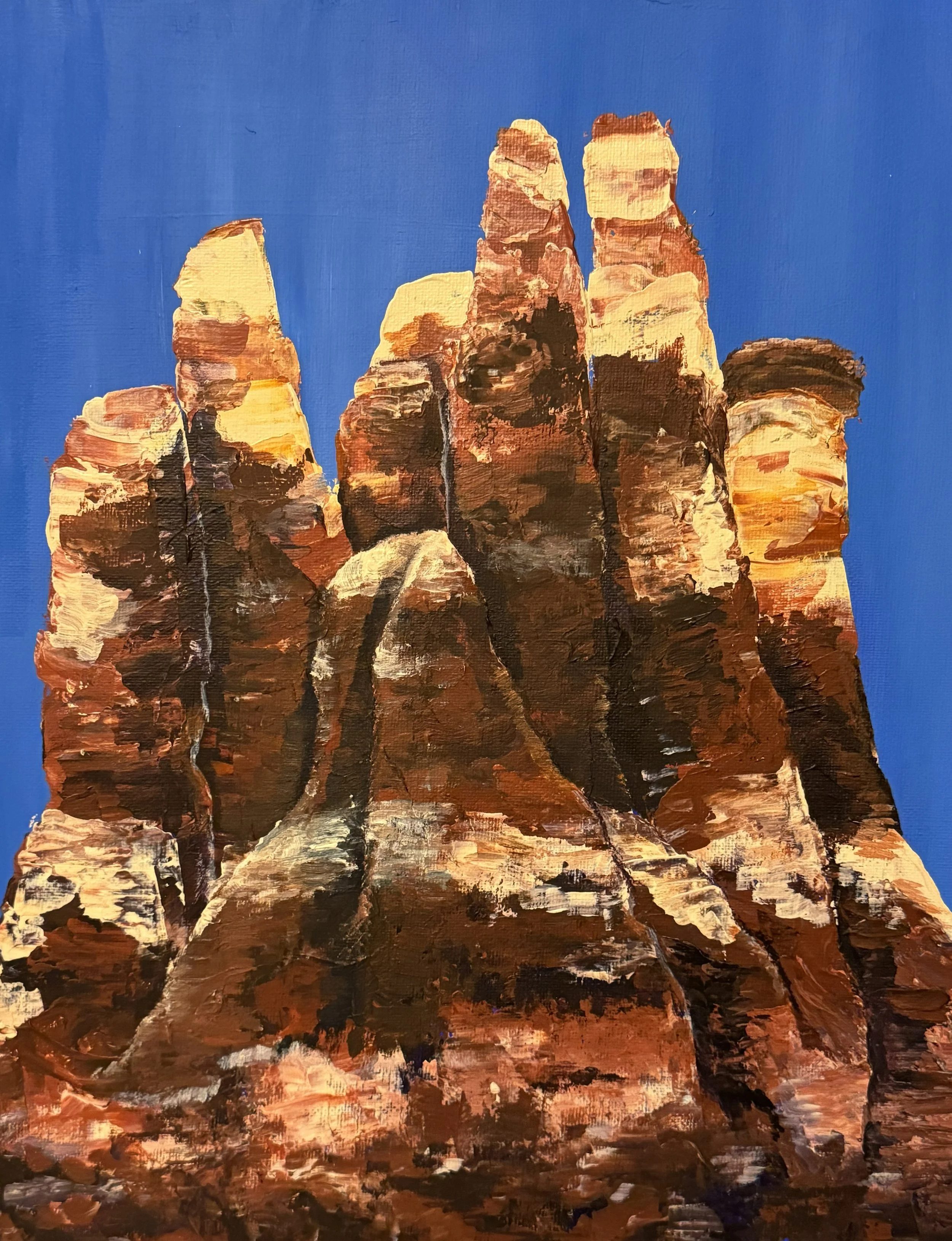 Colorado National Monument, 2024, Acrylic on Canvas Board, 11 x 14