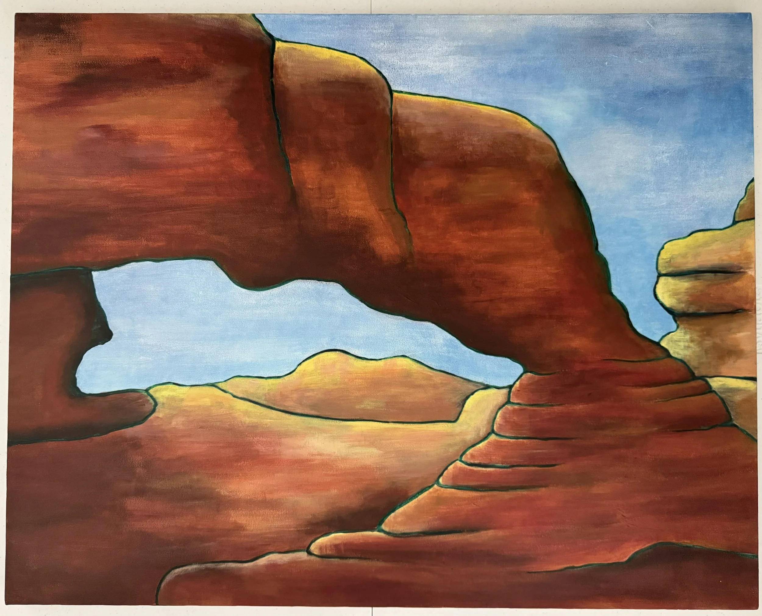Desert Rocks, 2001, Oil on Canvas, 30x24