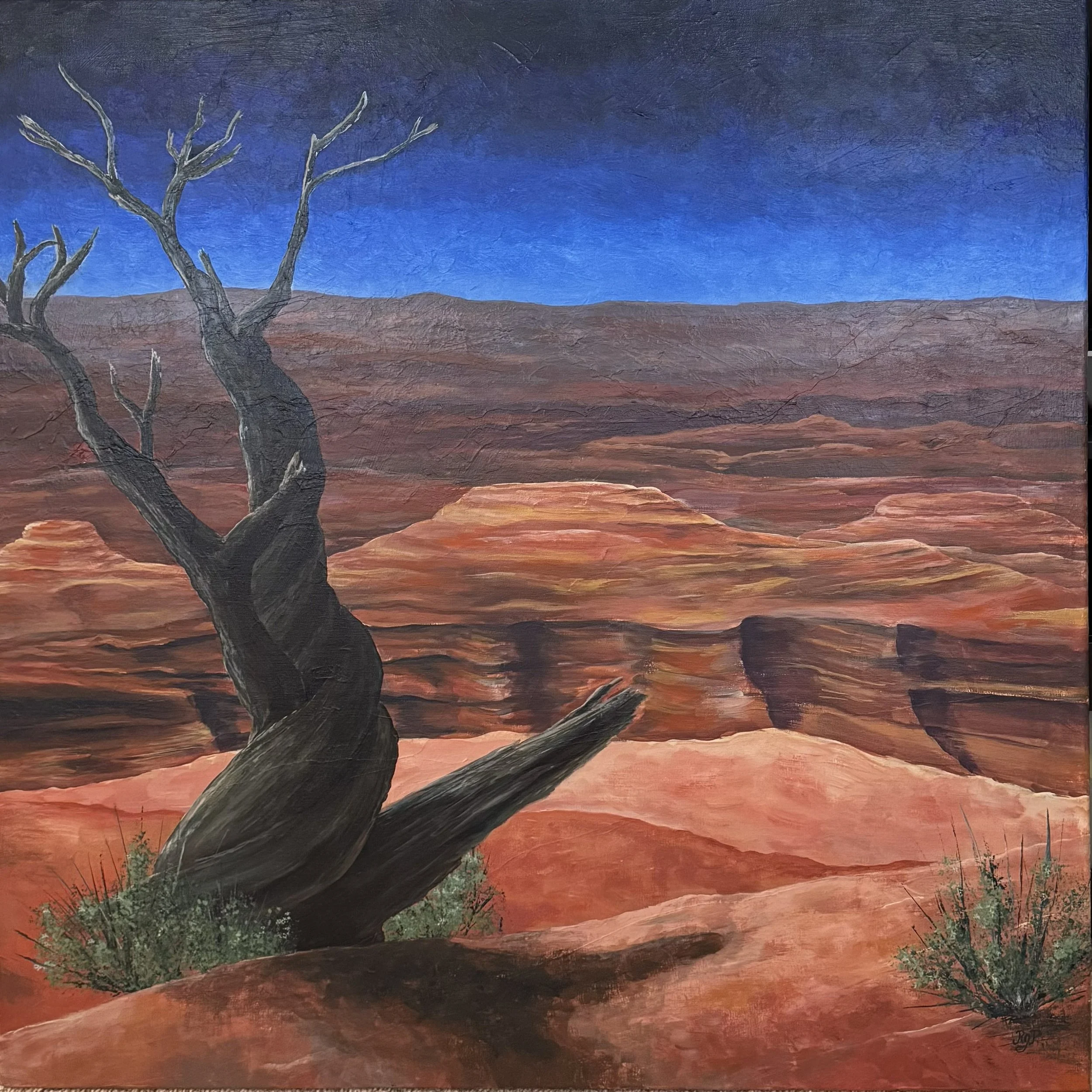 Harsh Reality, 2026, Acrylic on Canvas, 36x36