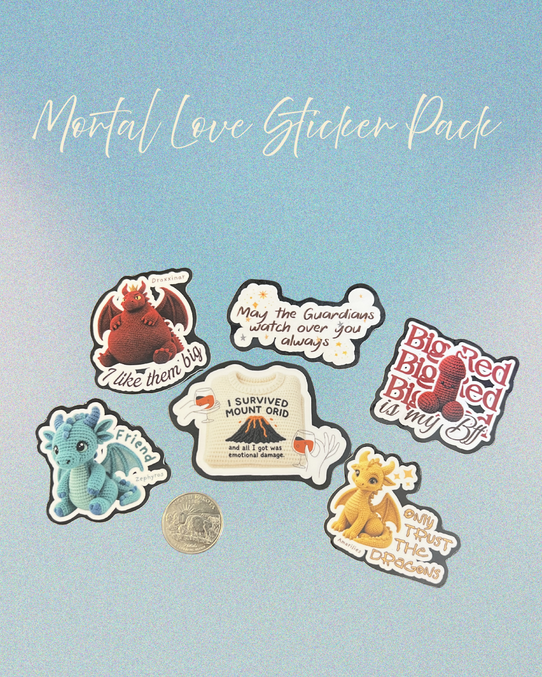 Mortal Love Dragon Sticker Pack
