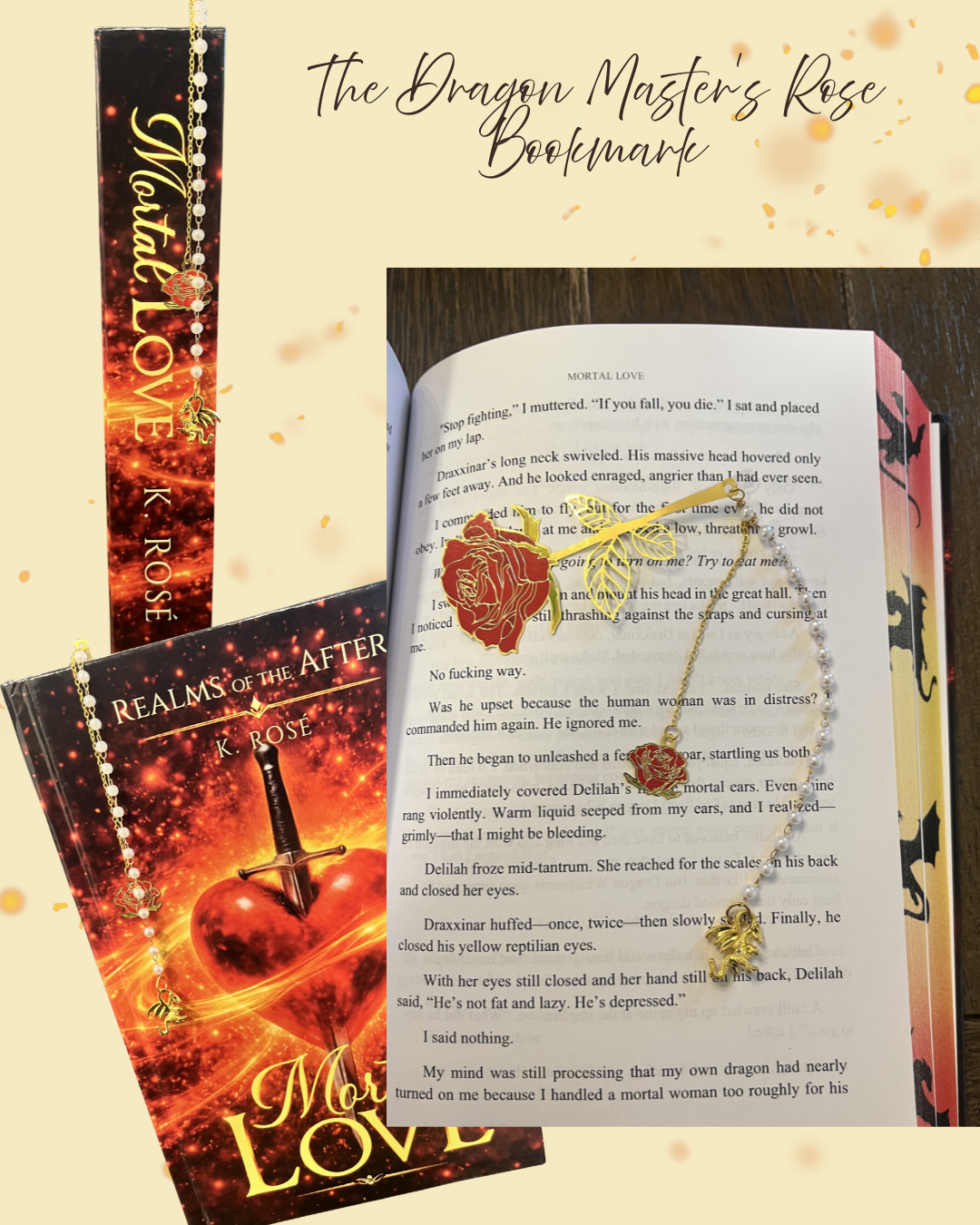 The Dragon Master's Rose- Bookmark