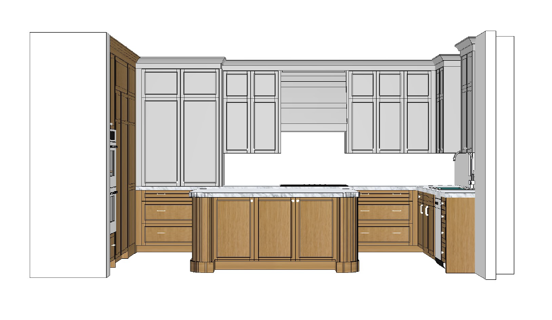 3D cabinet renderings for review before production.