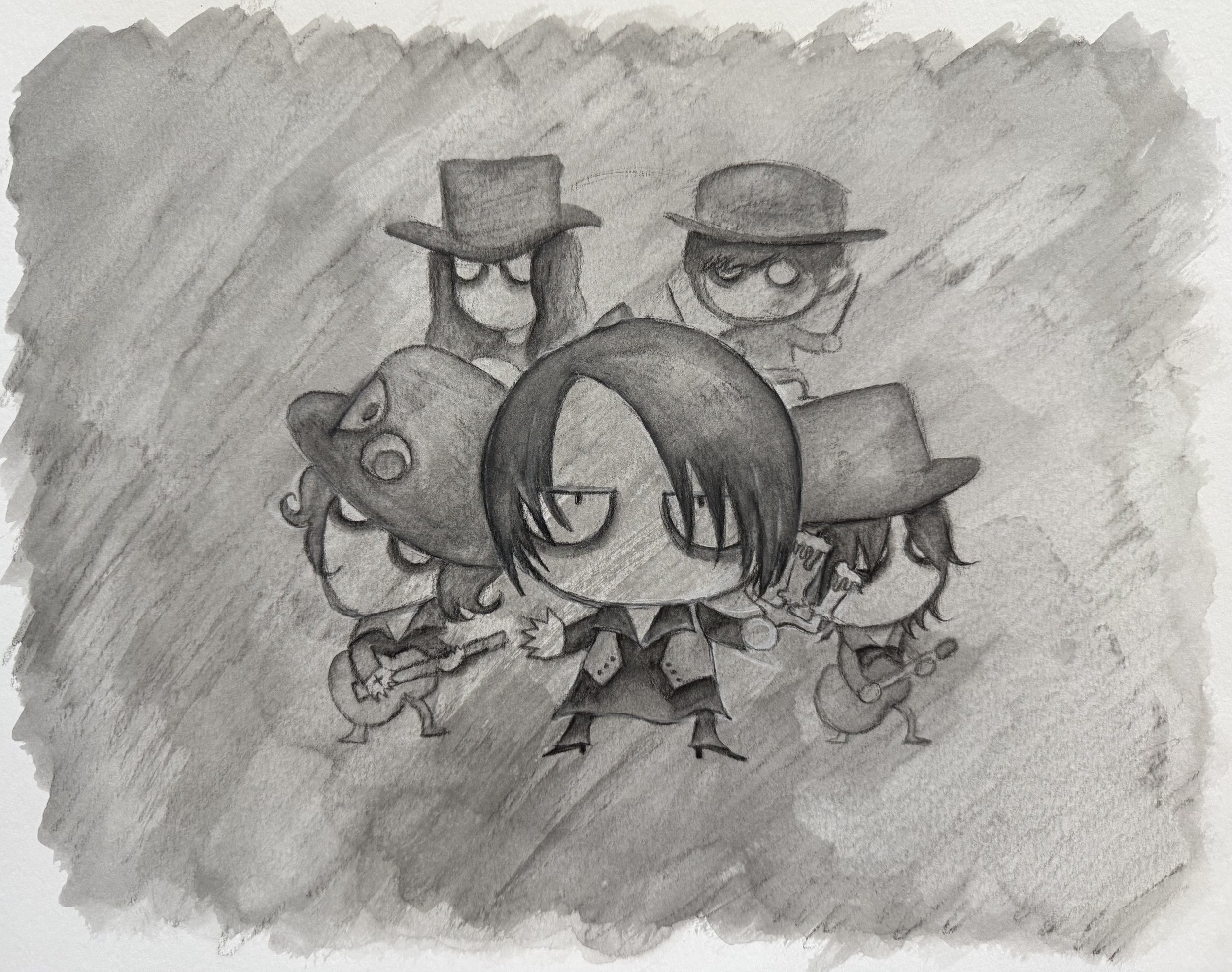 Little Mortal

Inspired by The Mortal, the solo project of the late Atsushi Sakurai, this illustration series reimagines its dark, poetic, and atmospheric world through playful character interpretations. Drawing from the project's distinctive visual 