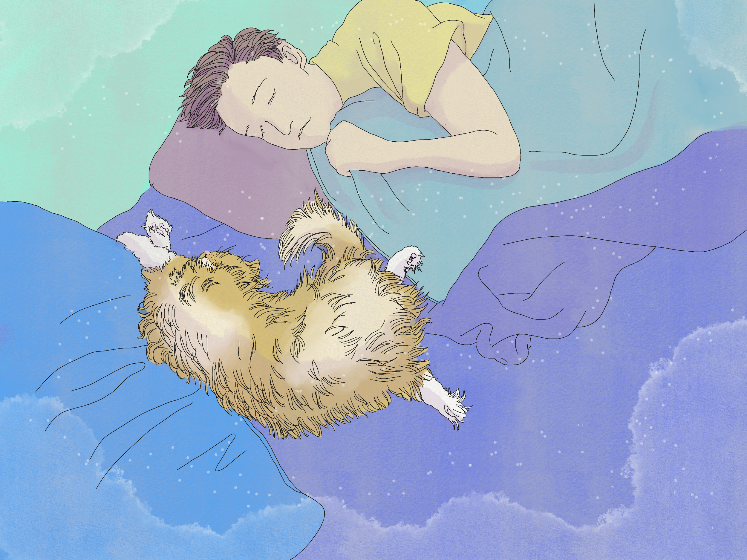 Everyday with Lucky 

The series celebrates the quiet beauty of everyday life and the enduring bond that grows through sharing life together.
このシリーズは、日常の中にある静かな美しさと、共に暮らすことで育まれる変わらない絆を描いている。