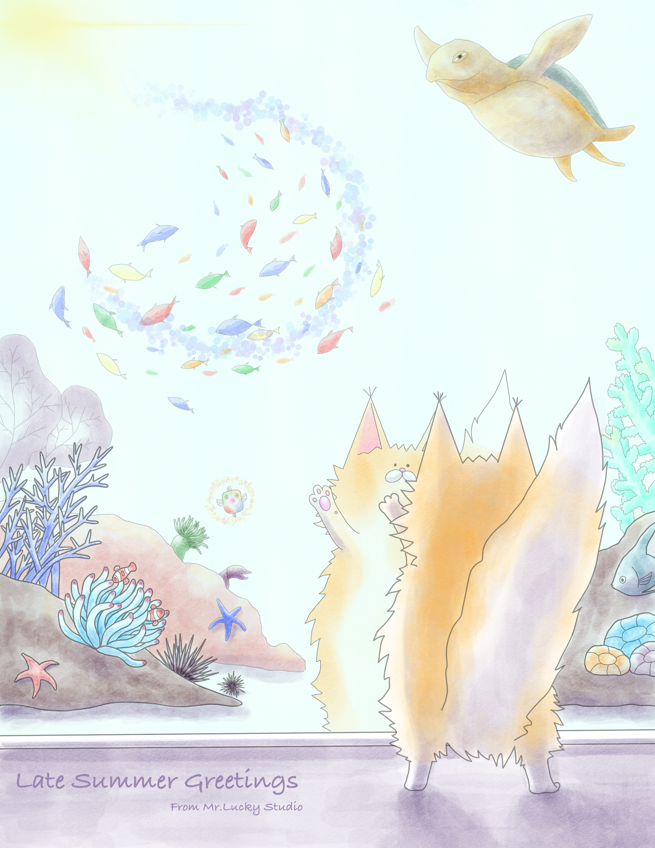 Late Summer Greetings

In Japan, Shochu Mimai is a seasonal tradition of sending greeting cards during midsummer. More than just a greeting, it is a heartfelt way to let family, friends, and colleagues know you are thinking of them and wishing them g