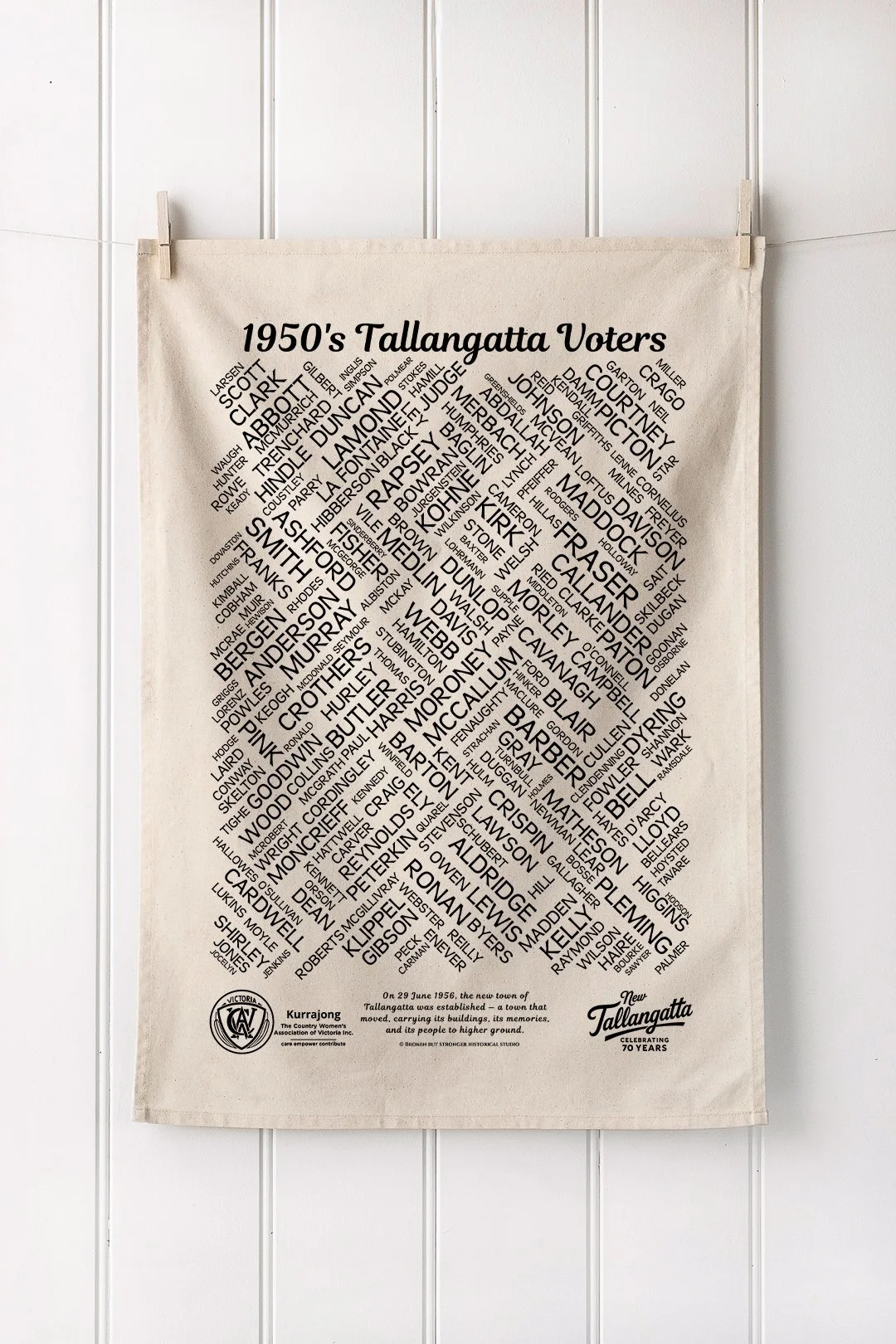 Anniversary Teatowel: Celebrating 70 Years of New Tallangatta, 2026