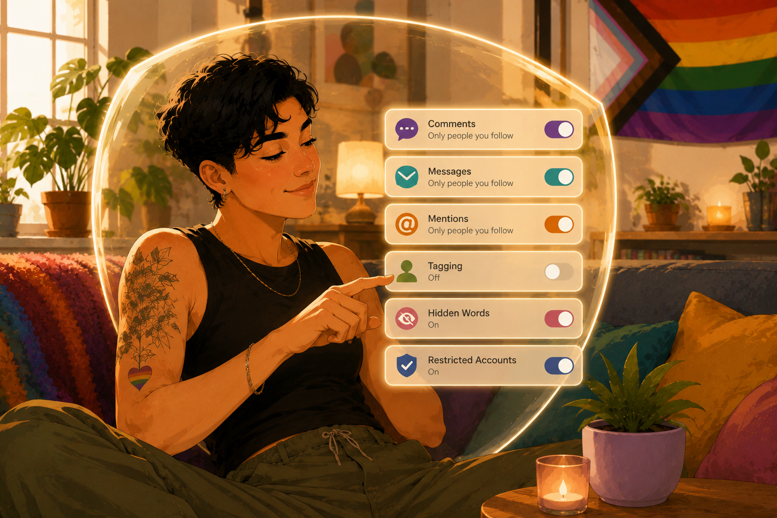 075 - Strong Privacy Settings Reduce Harassment