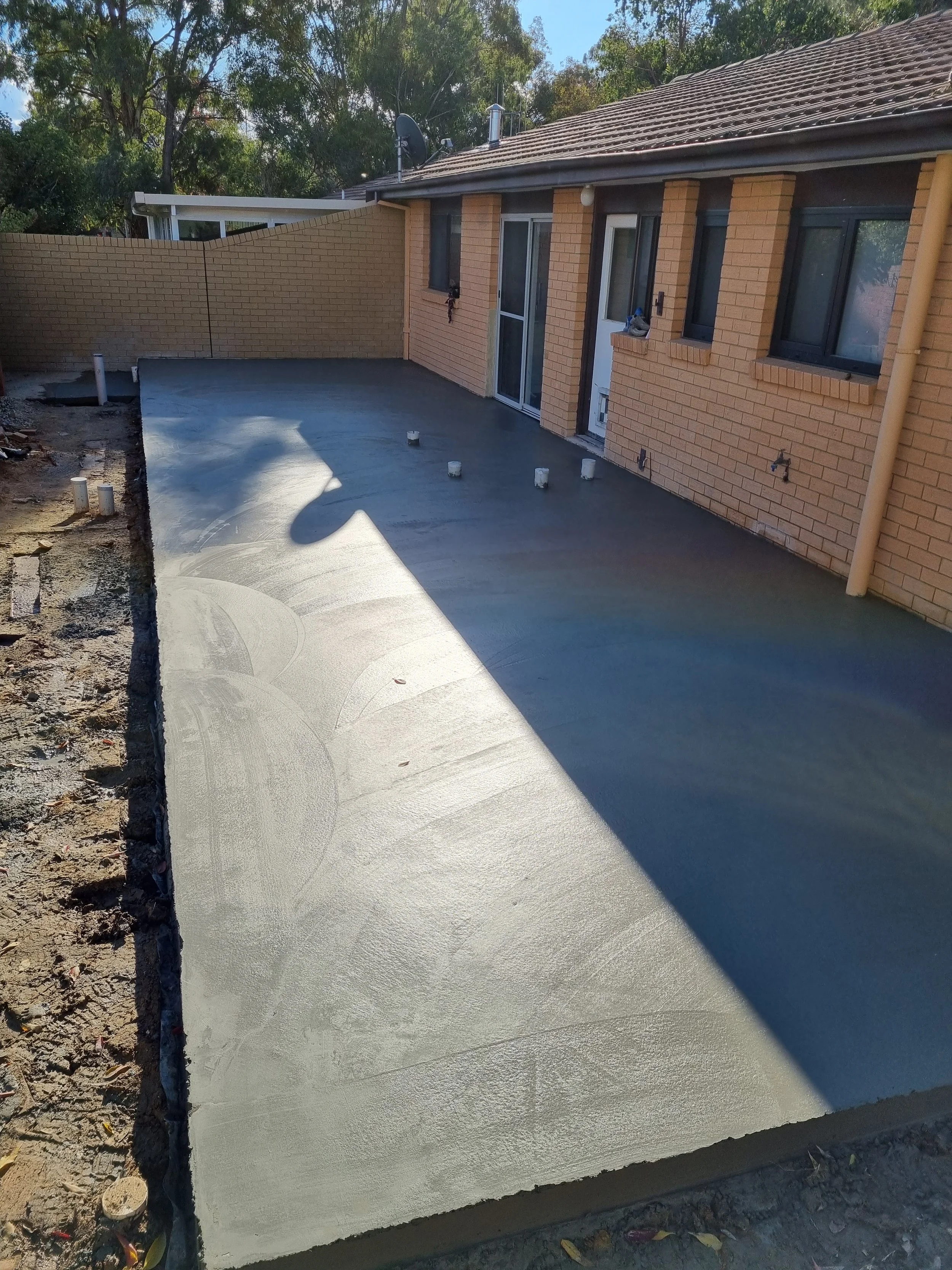 Concrete extension slab in Macgregor ACT by Alford Concreting