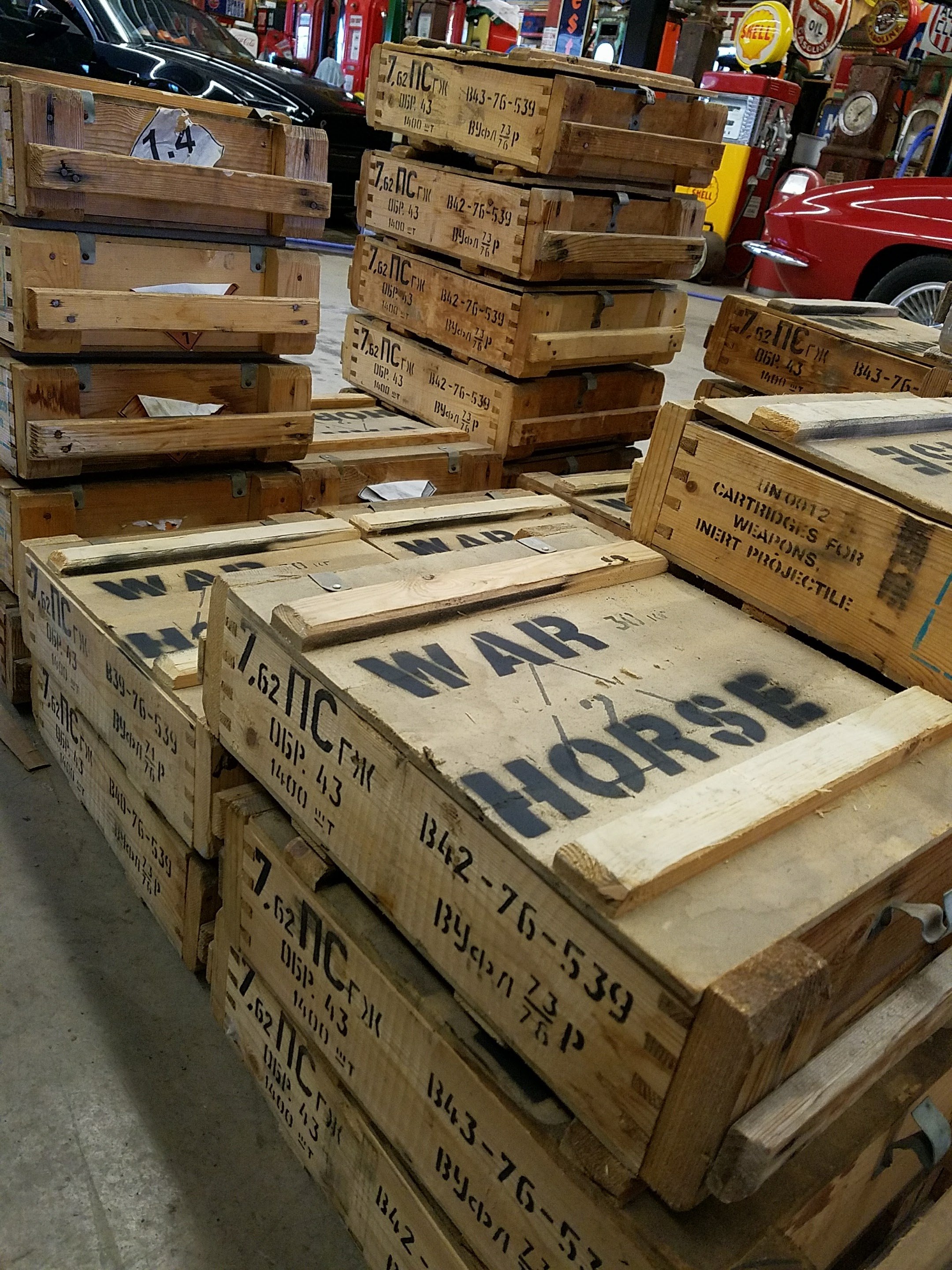 Marketing packages sent in vintage Russian munitions crates. 
