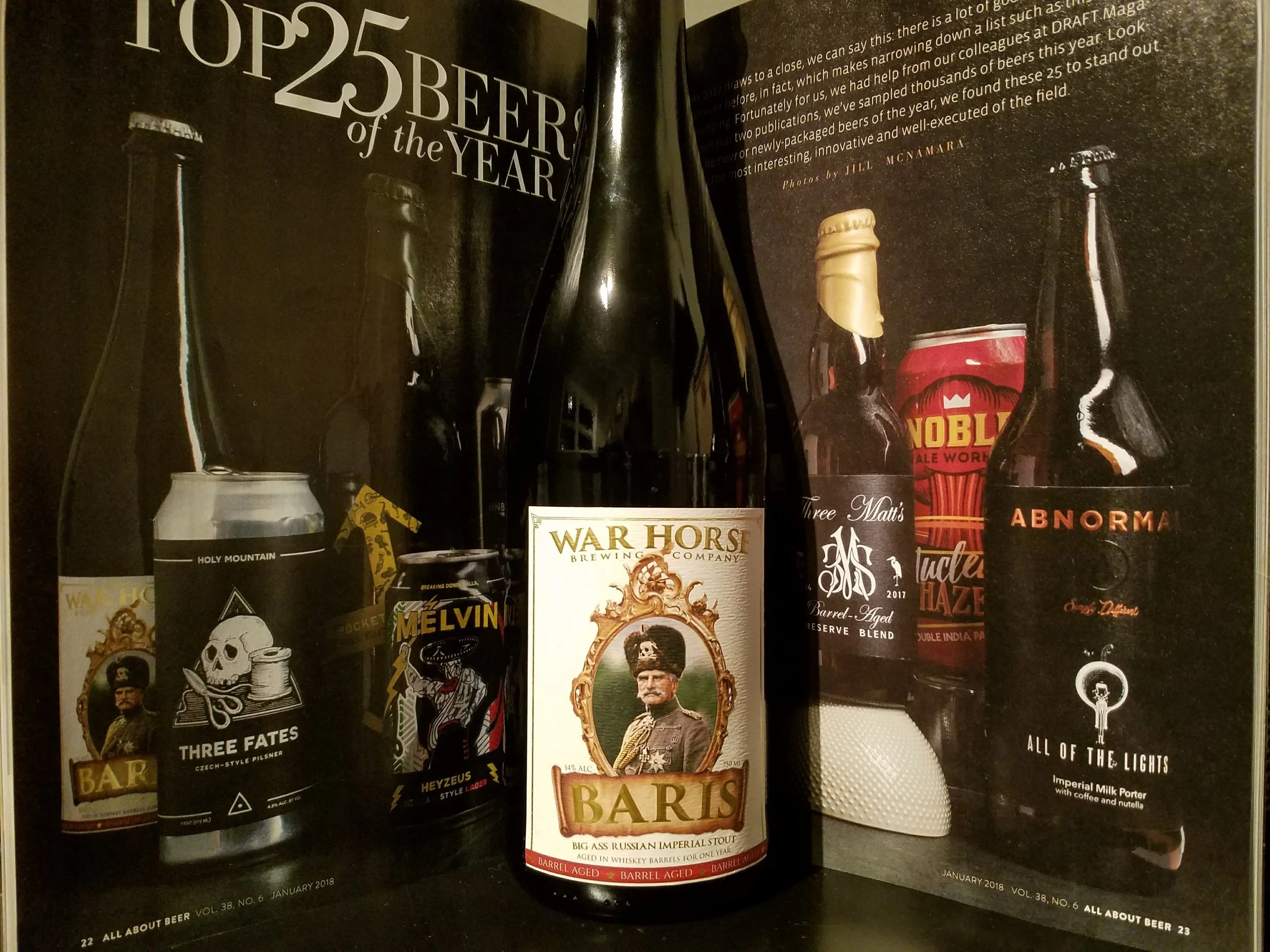 AllAboutBeer magazine Top 25 Beers of the Year.
